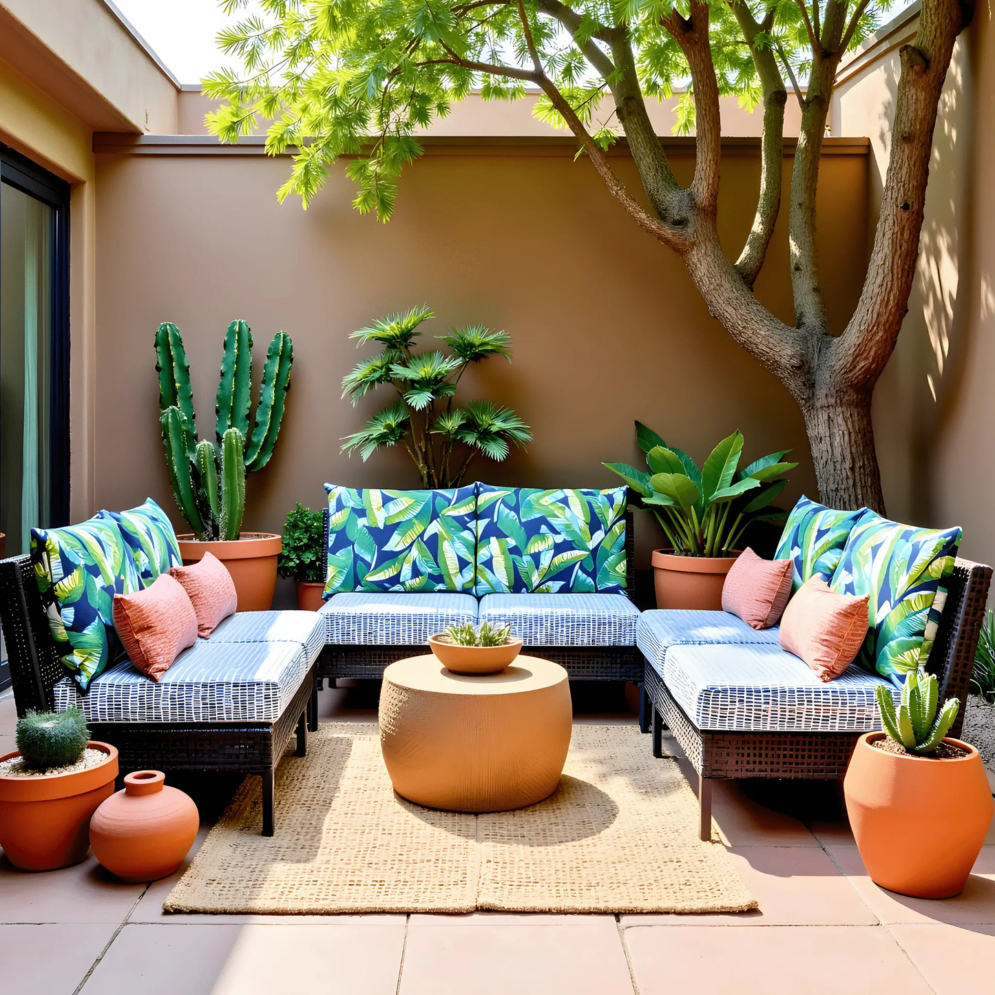 Blue Rain Outdoor Seat Cushion Covers – 2 Pack – Compatible with IKEA Duvholmen from PriceLows™