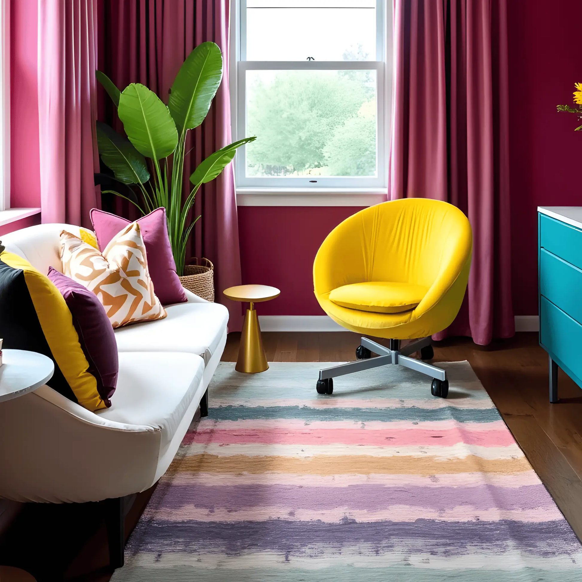 Bright Yellow Velvet Slipcover – Compatible with IKEA Skruvsta Chair from PriceLows™