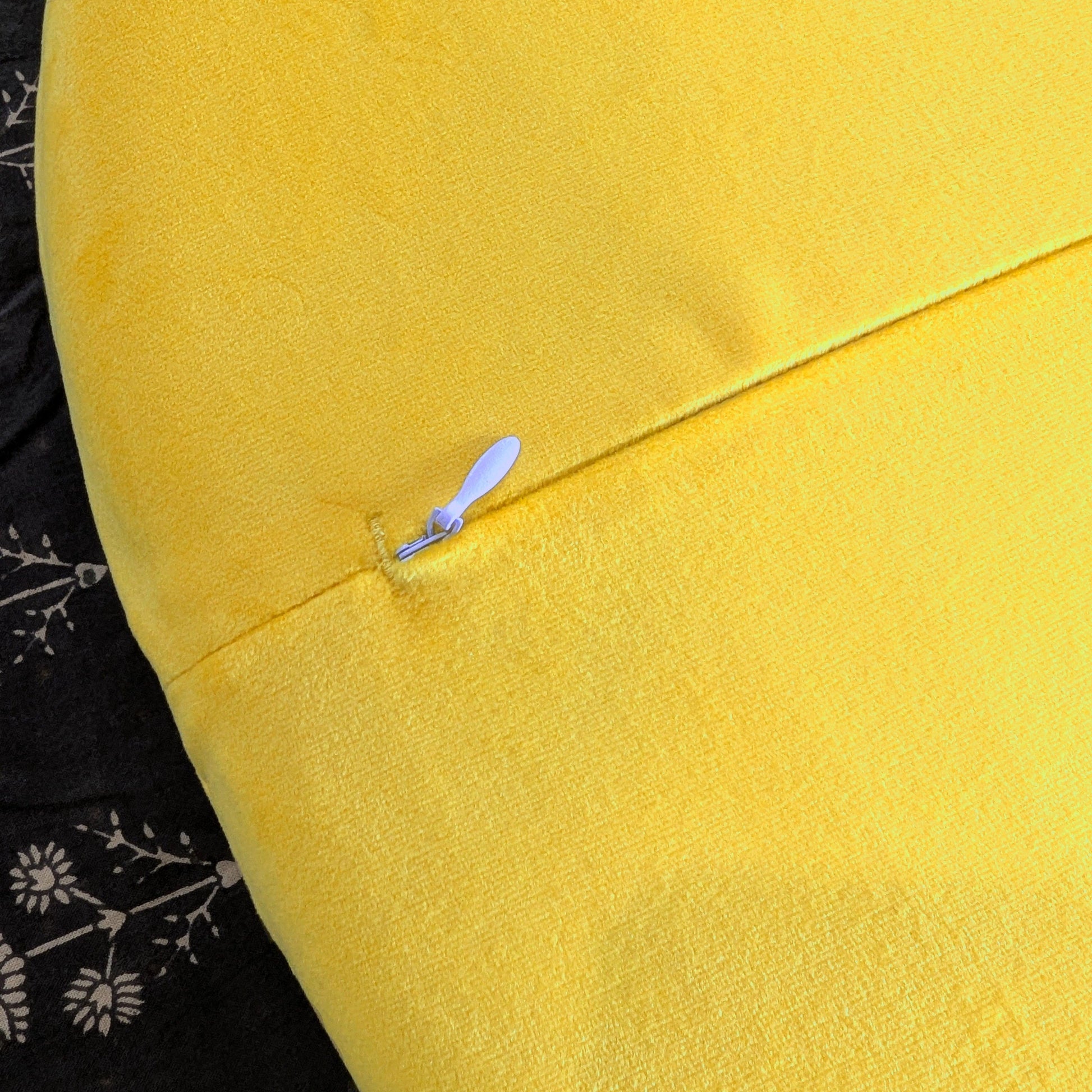 Bright Yellow Velvet Slipcover – Compatible with IKEA Skruvsta Chair from PriceLows™