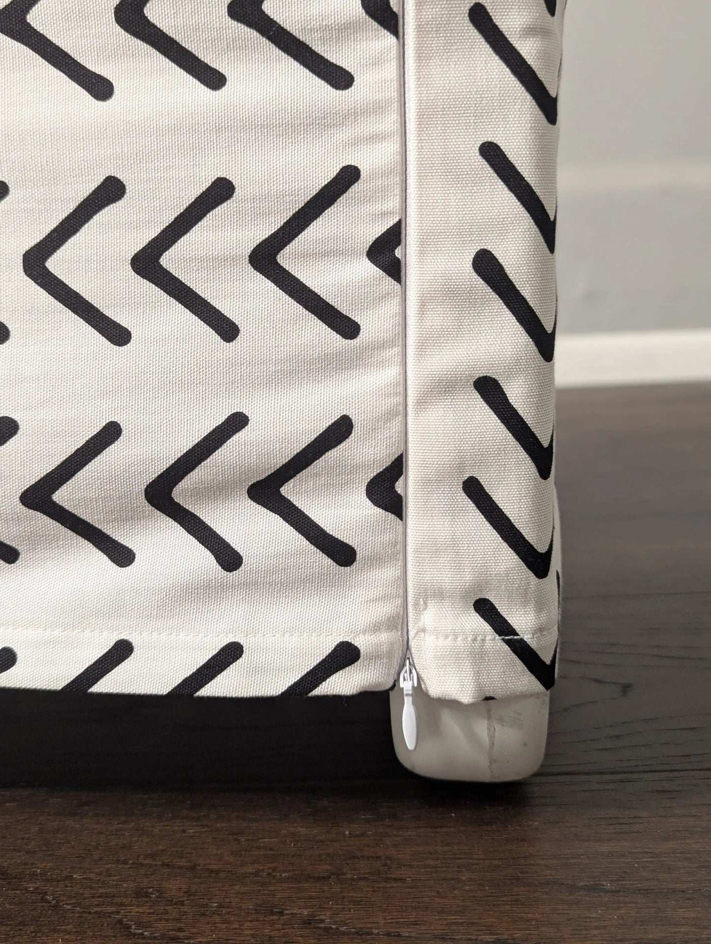 White Boho Mudcloth Slipcover – Compatible with IKEA Knopparp Sofa (2-Seater or 3-Seater) from PriceLows™