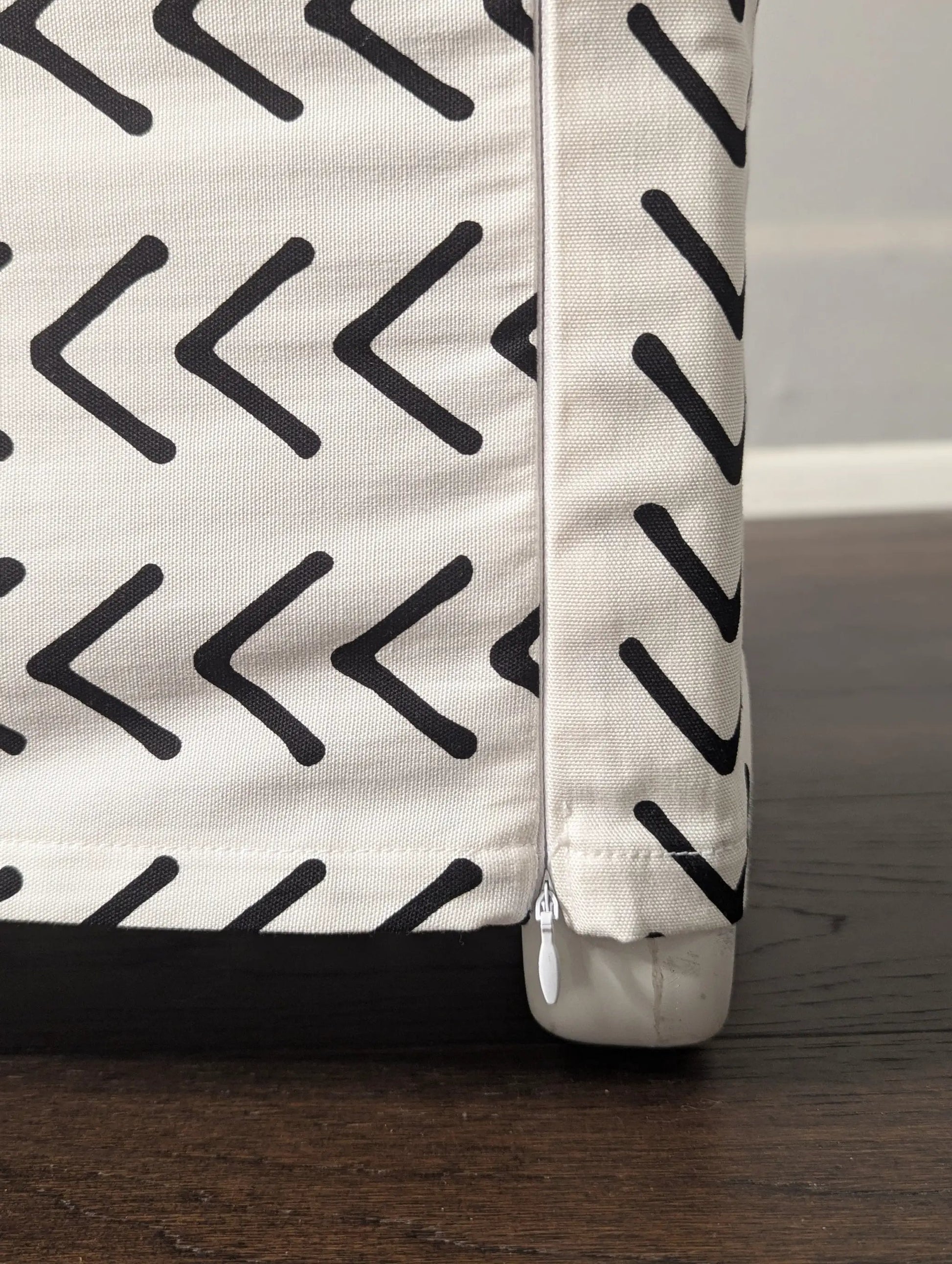 White Boho Mudcloth Slipcover – Compatible with IKEA Knopparp Sofa (2-Seater or 3-Seater) from PriceLows™