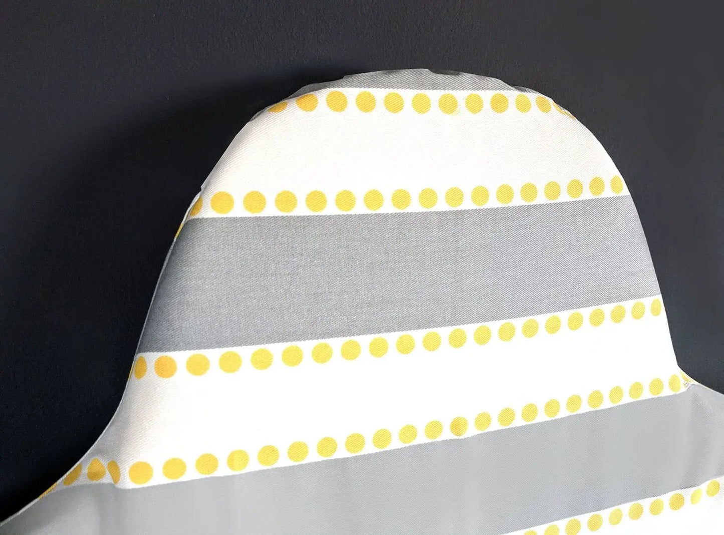Highchair Cushion Cover for IKEA Klammig & Pyttig | Gray & Yellow Stripe | Rockin Cushions from PriceLows™