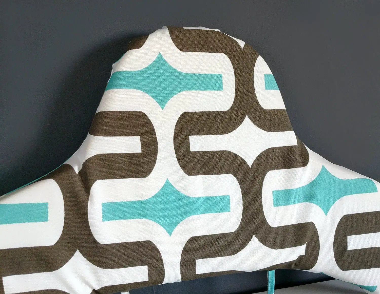 Highchair Cushion Cover for IKEA Klammig & Pyttig | Retro Blue Print | Rockin Cushions from PriceLows™