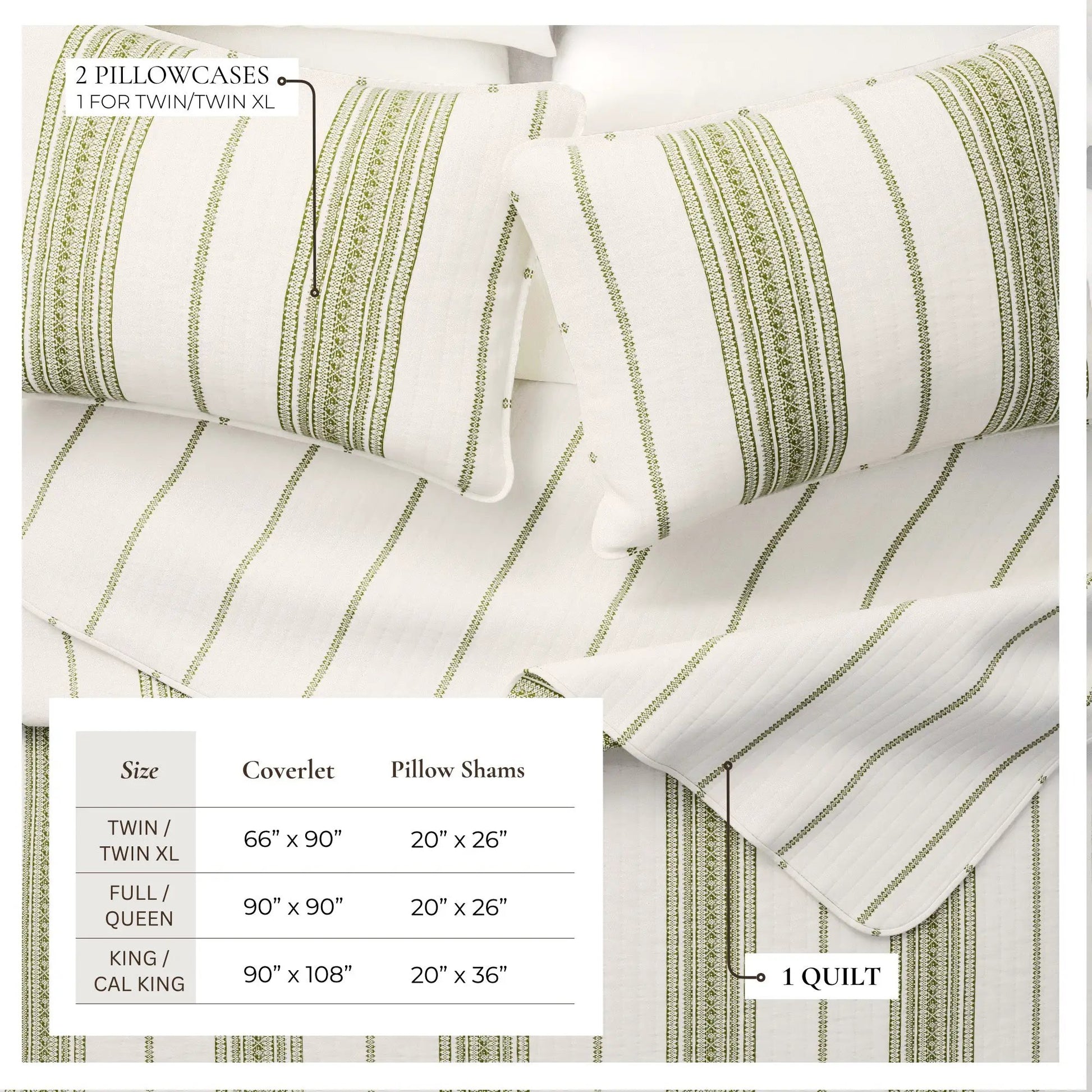 Stripe Quilt - Wesley Collection from PriceLows™