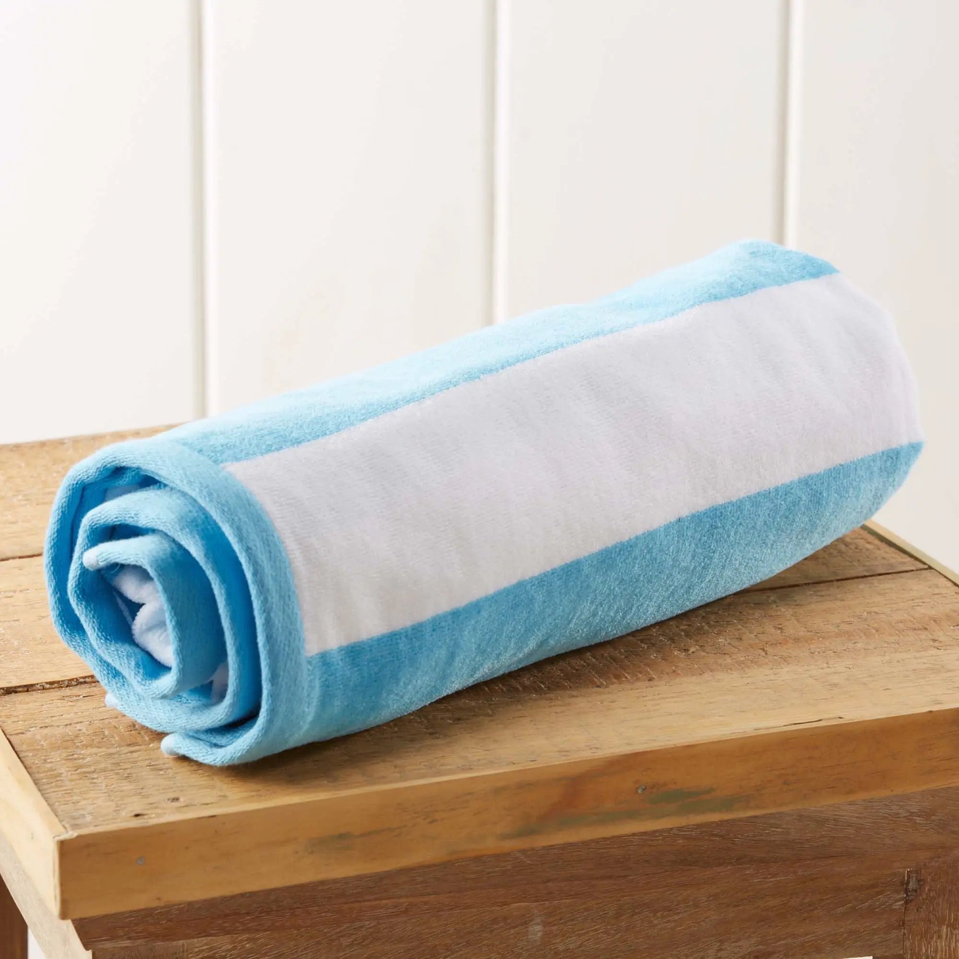 Cotton Velour Cabana Stripe Beach Towel - Novia Collection from PriceLows™