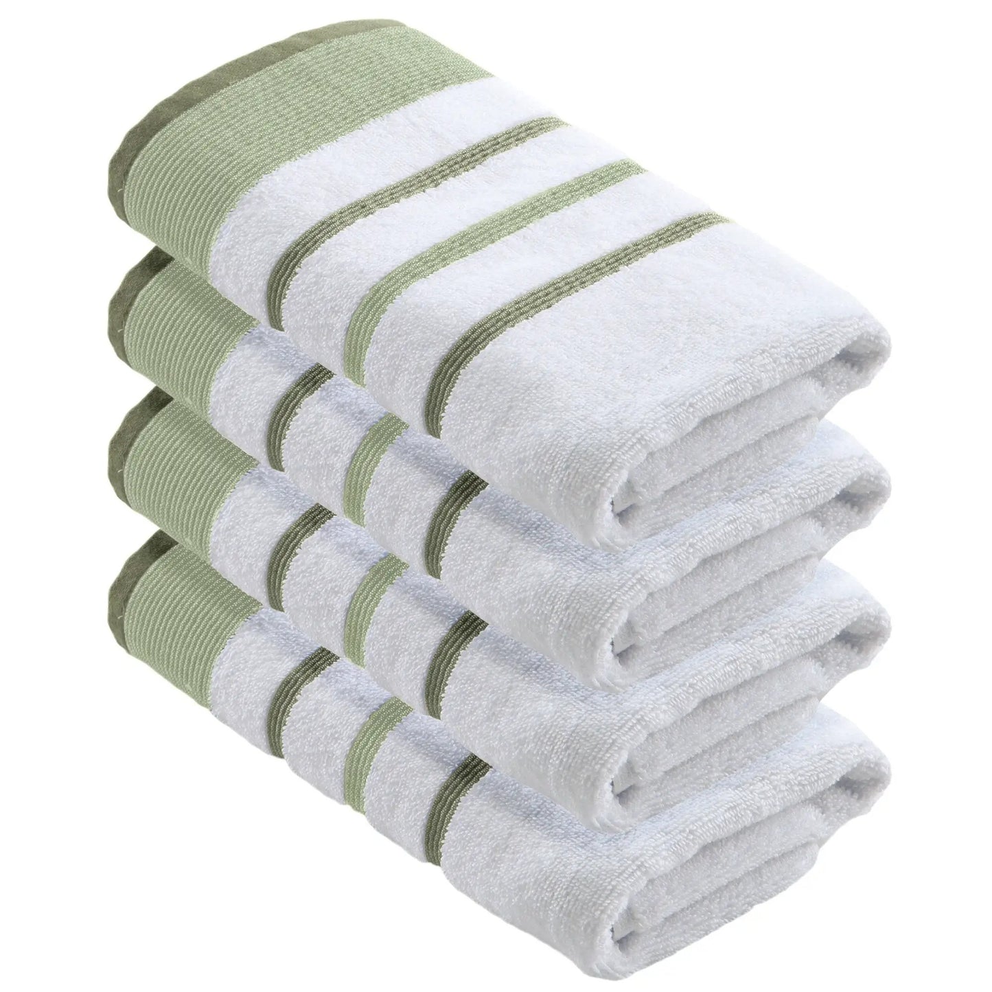 Decorative Cotton Stripe Bath Towel Set - Noelle Collection from PriceLows™