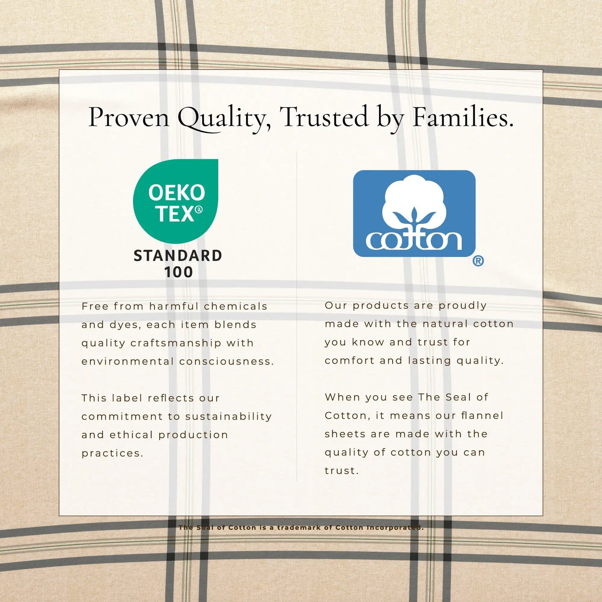 Turkish Cotton Flannel Sheet Set - Plaid & Stripe Collection from PriceLows™
