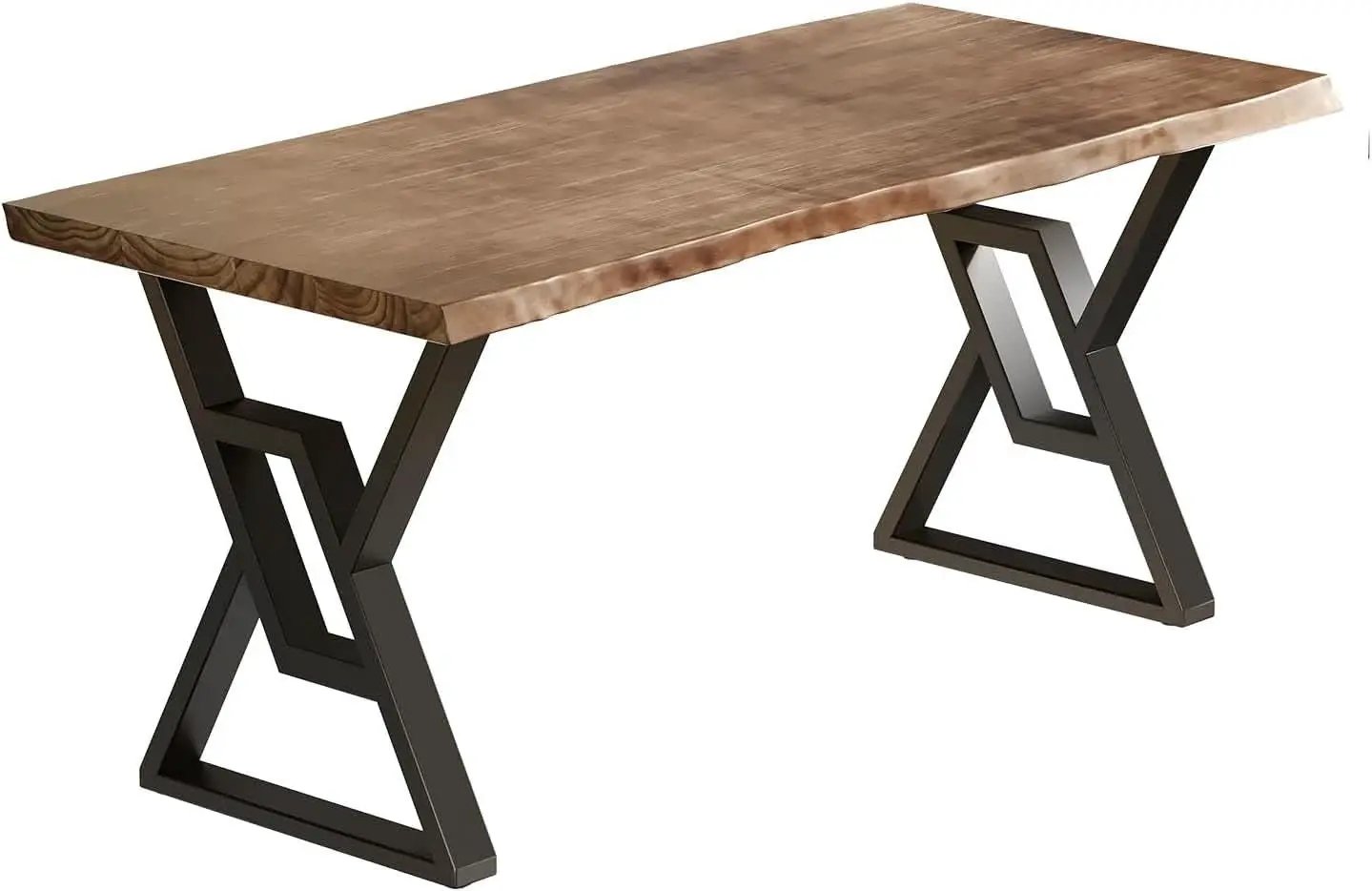 Rustic Brown 55 Inch Solid Wood Computer Desk Home Office from PriceLows™