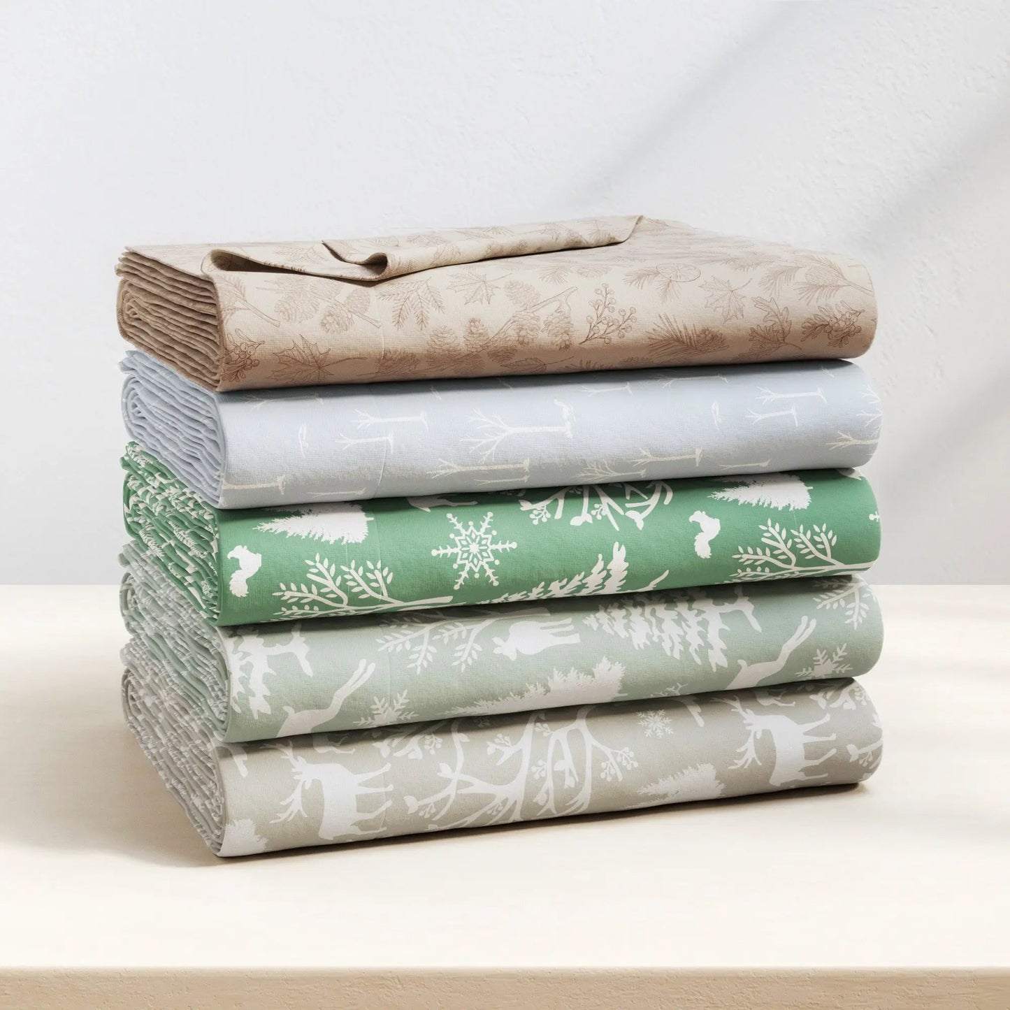 Turkish Cotton Flannel Sheet Set - Elevated Lodge Collection from PriceLows™
