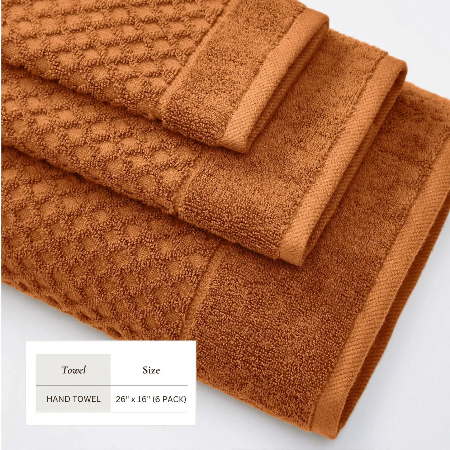 Cotton Diamond Waffle Weave Bath Towel Set - Grayson Collection from PriceLows™