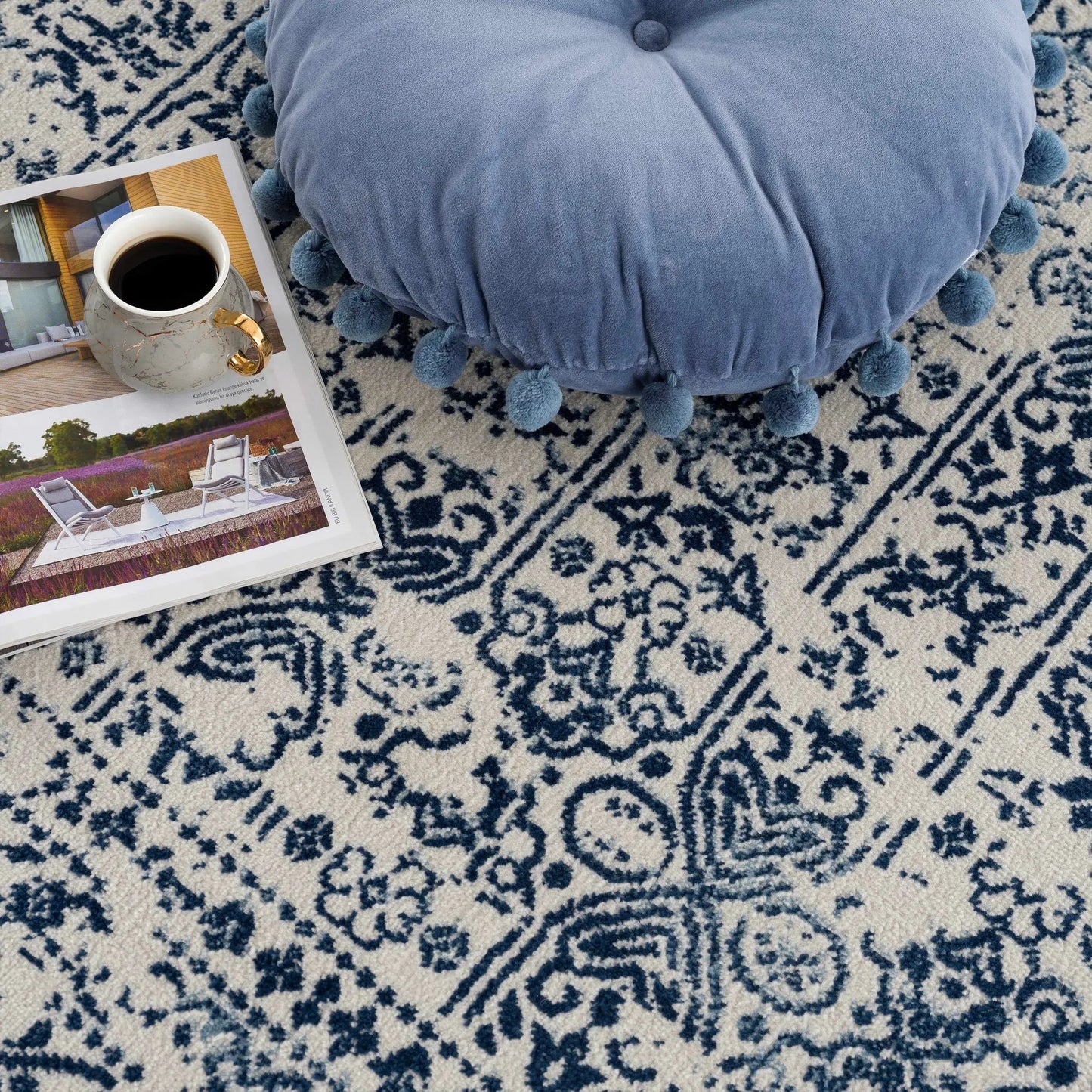 Michie Blue Area Rug from PriceLows™
