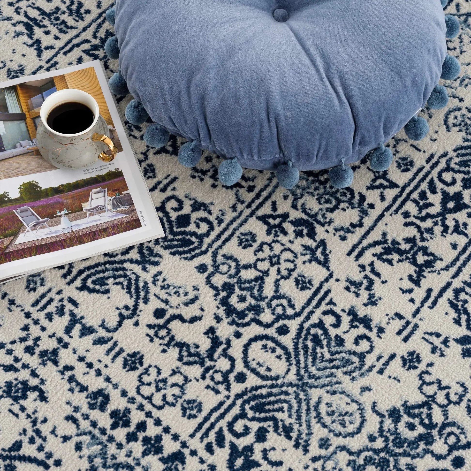 Michie Blue Area Rug from PriceLows™