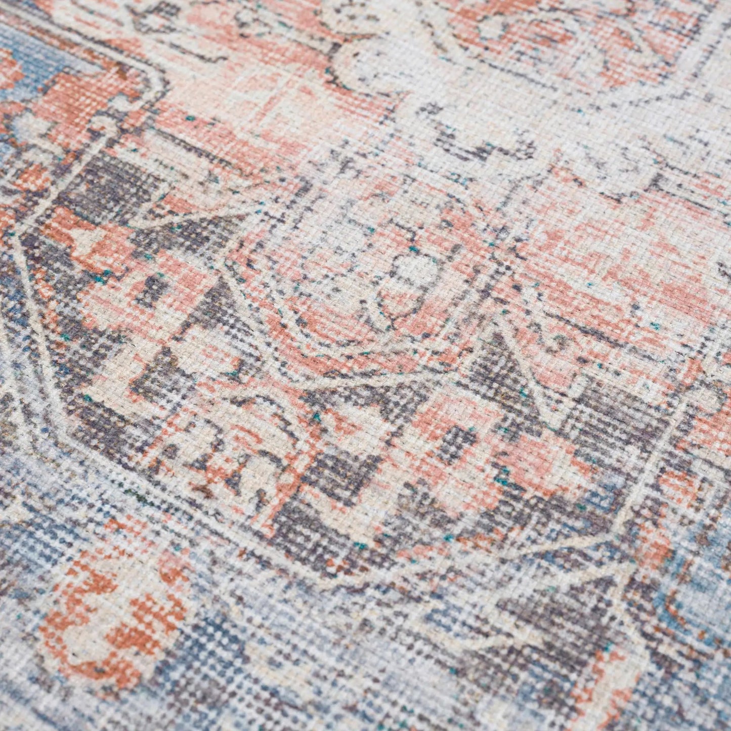 Rosman Distressed Washable Rug from PriceLows™