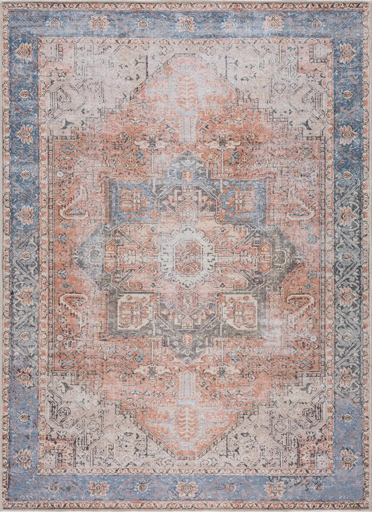 Rosman Distressed Washable Rug from PriceLows™