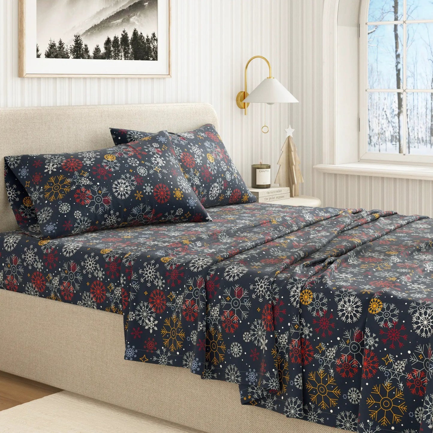 Turkish Cotton Flannel Sheet - Lakeview Collection from PriceLows™