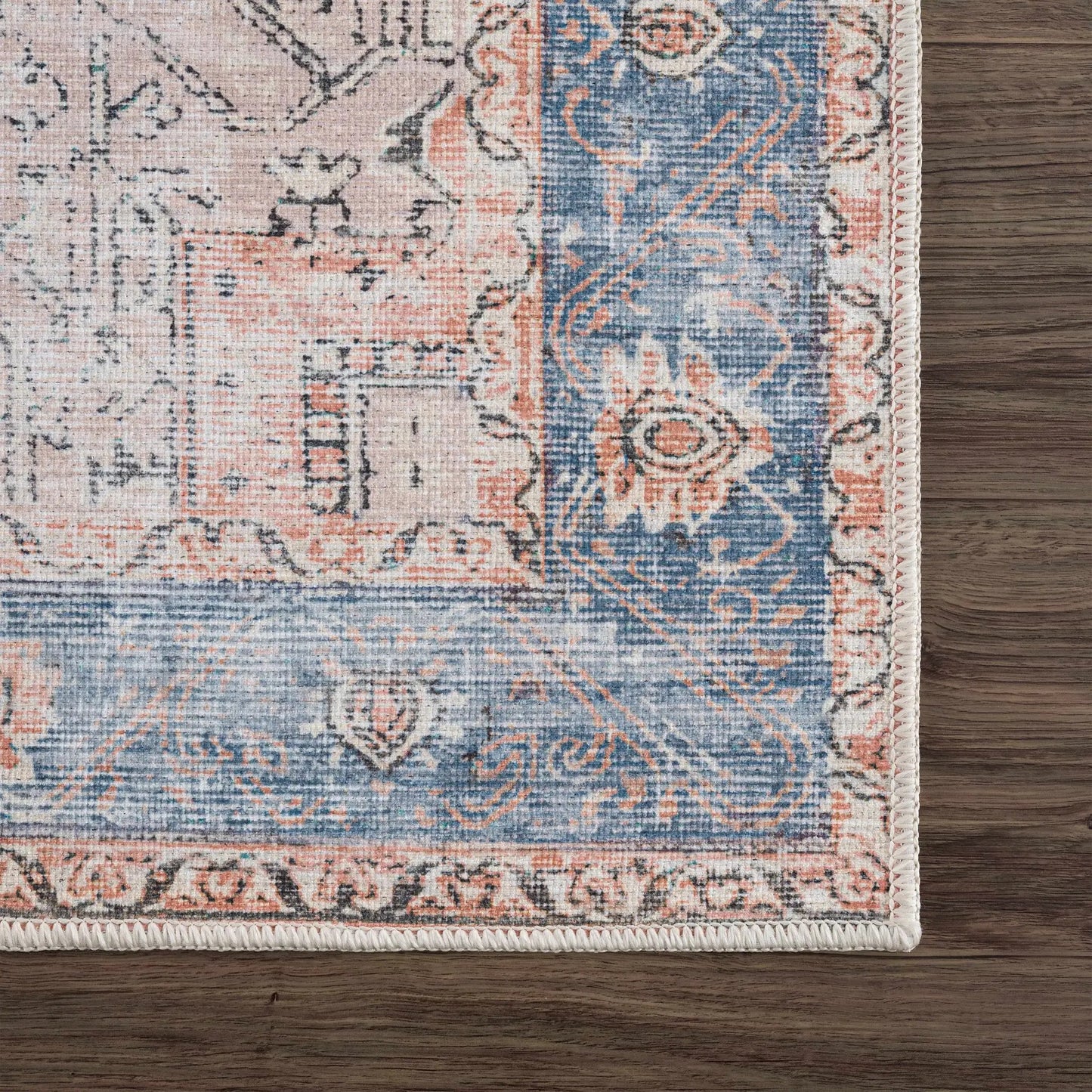 Rosman Distressed Washable Rug from PriceLows™