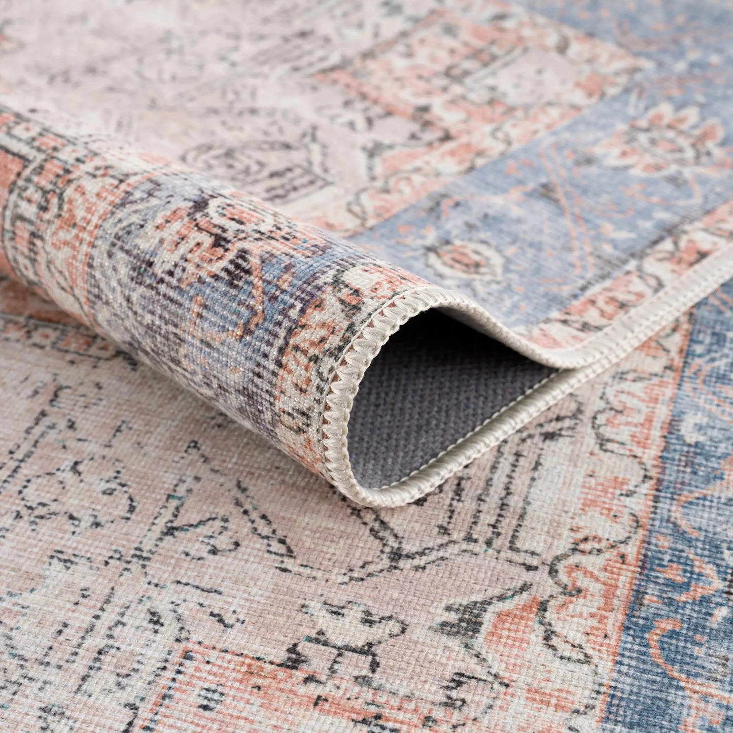 Rosman Distressed Washable Rug from PriceLows™