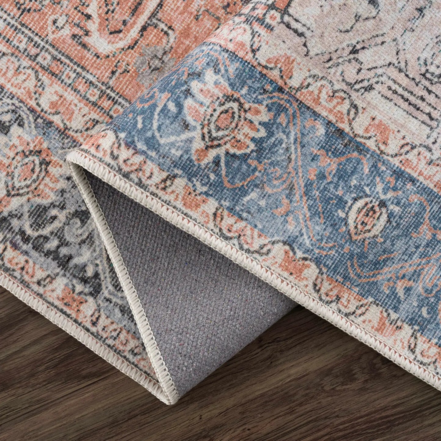 Rosman Distressed Washable Rug from PriceLows™