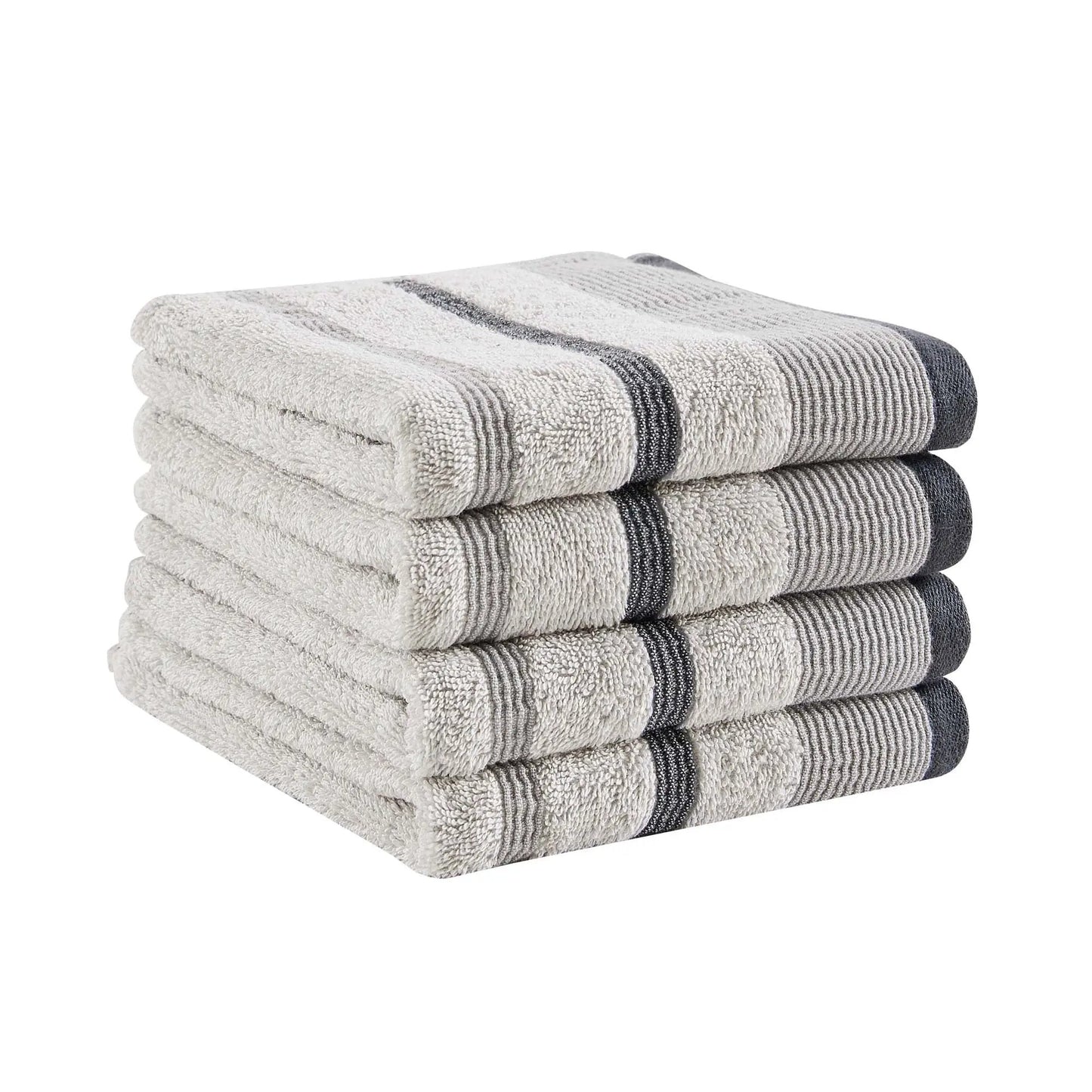 Decorative Cotton Stripe Bath Towel Set - Noelle Collection from PriceLows™