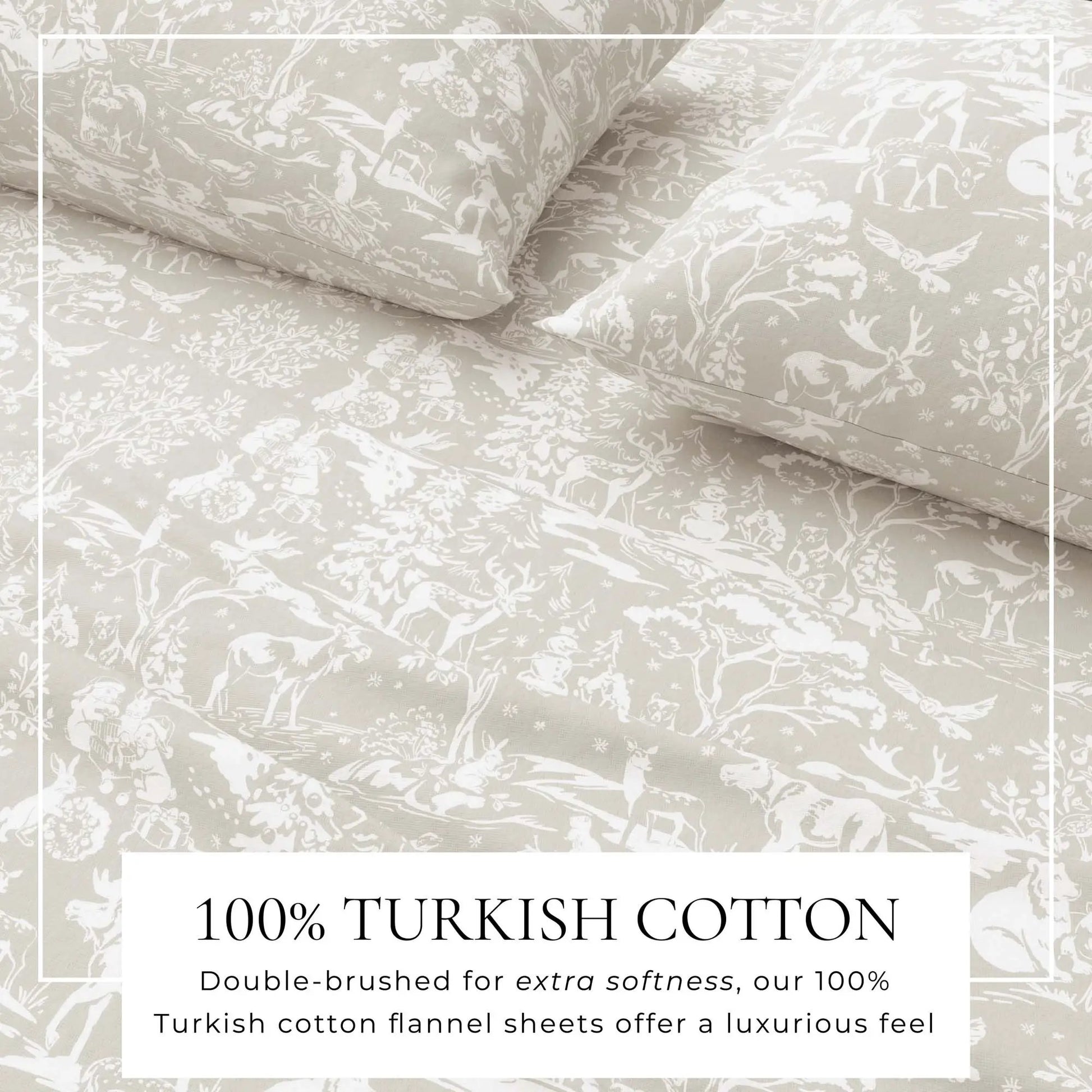 Turkish Cotton Flannel Sheet Set - Elevated Holiday Collection from PriceLows™