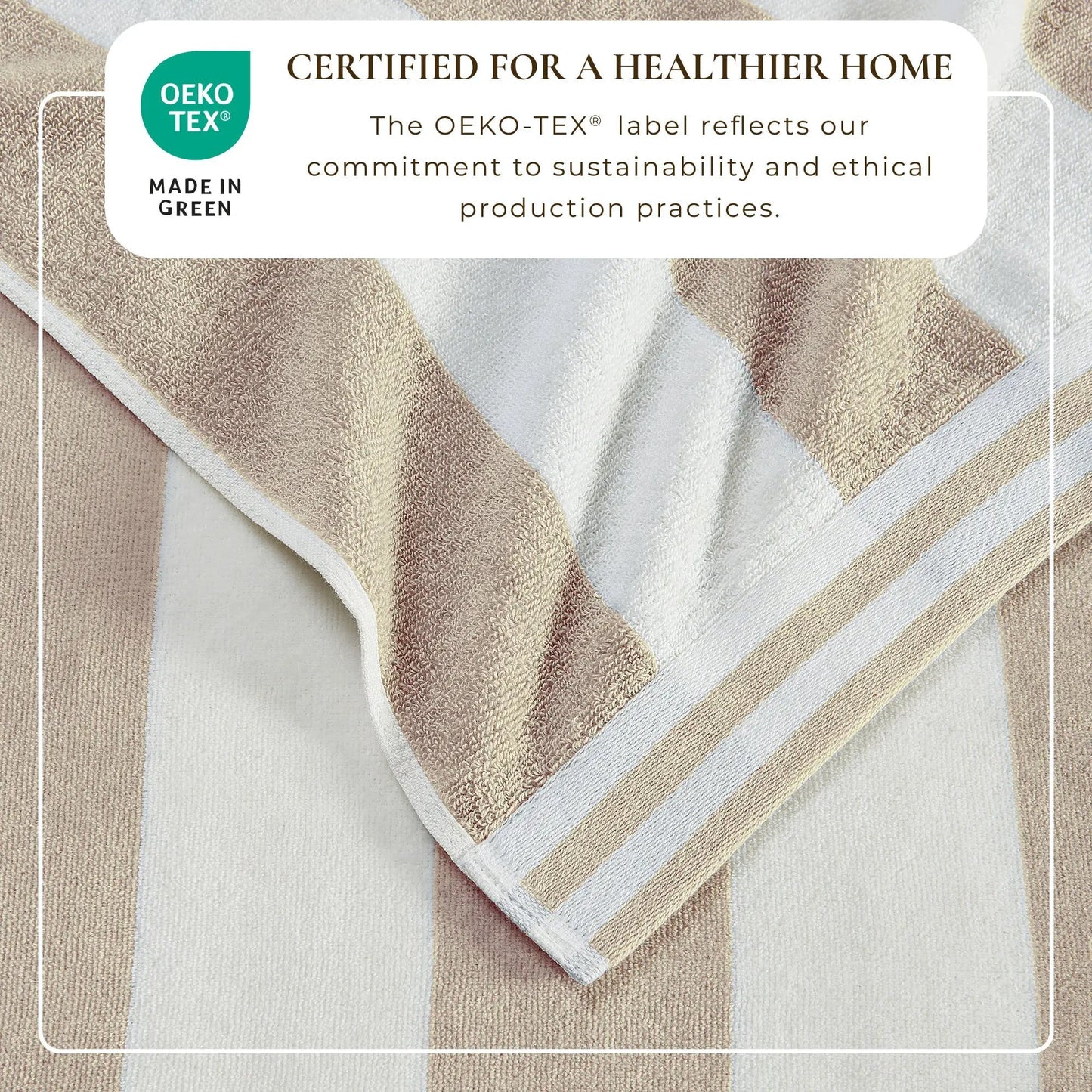 Striped Cabana Beach Towel - Edgartown Collection from PriceLows™