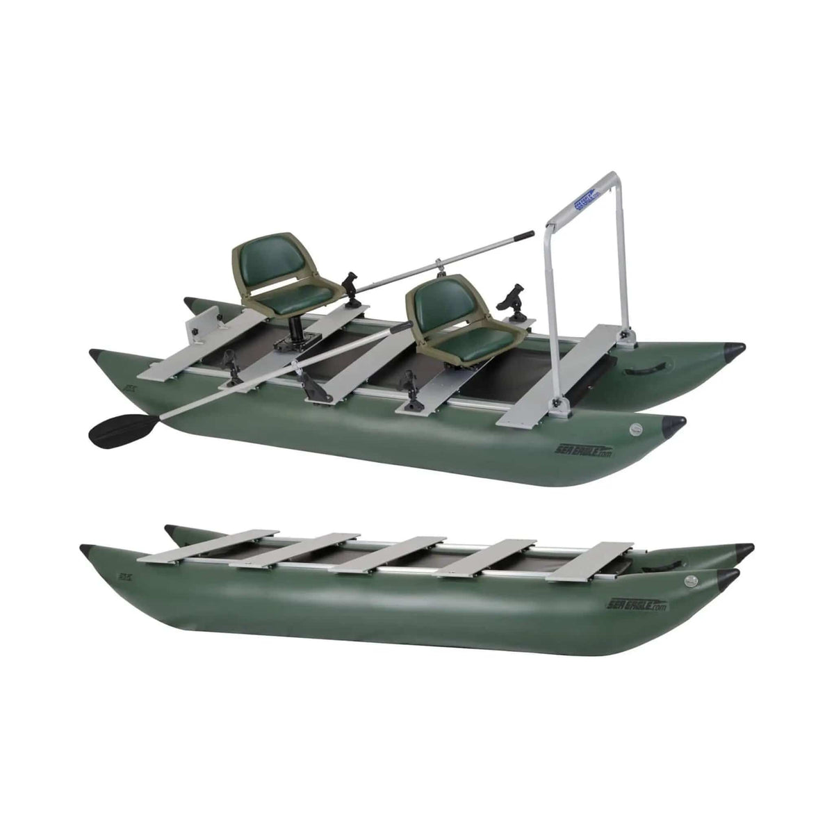 Sea Eagle 375FC FoldCat 2-Persons Inflatable Fishing Lightweight Pontoon Boat | 2-Person | Inflatable Boat | Home