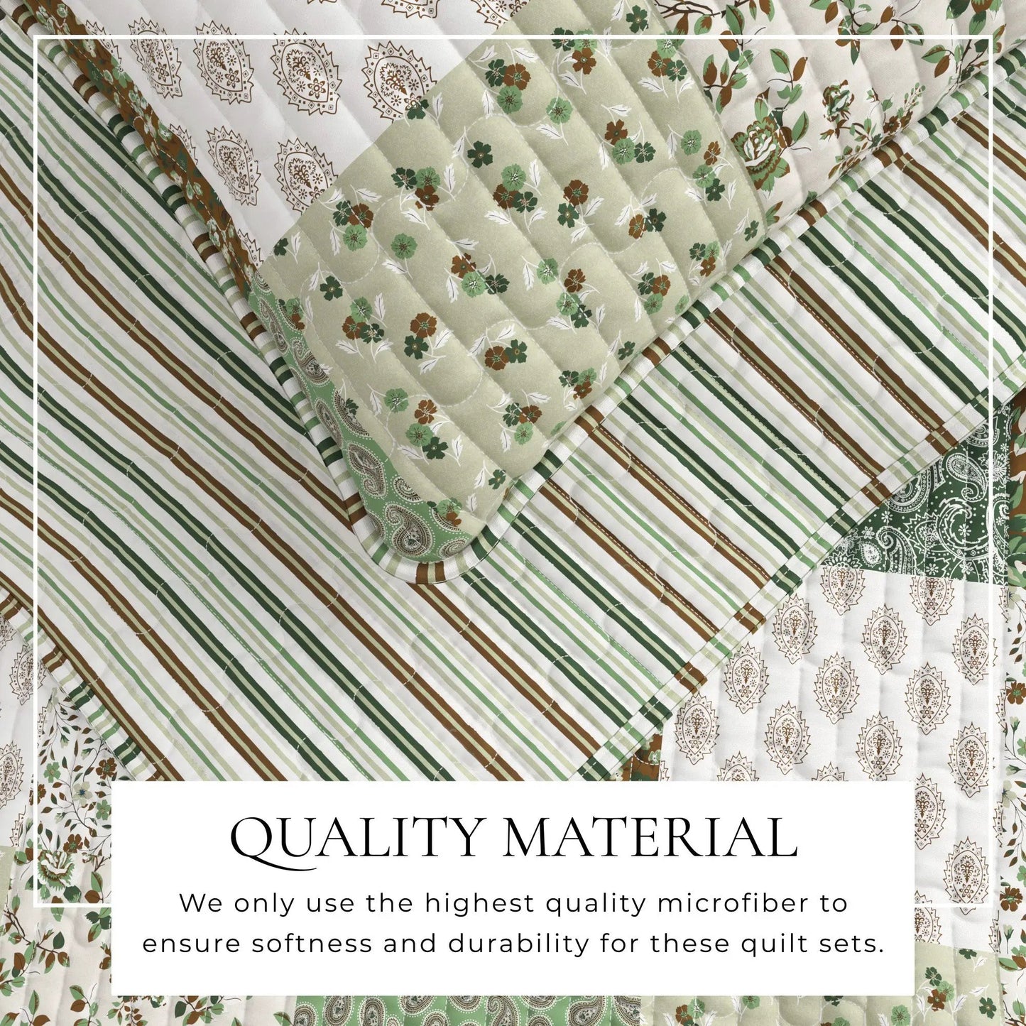 Floral Patchwork Quilt Set - Damia Collection from PriceLows™