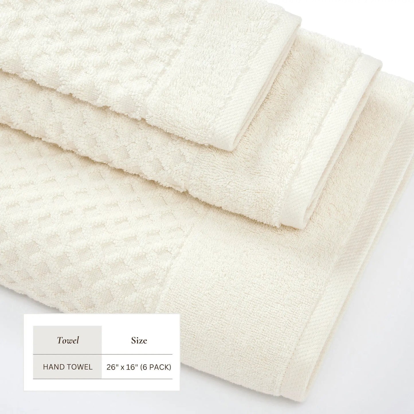 Cotton Diamond Waffle Weave Bath Towel Set - Grayson Collection from PriceLows™