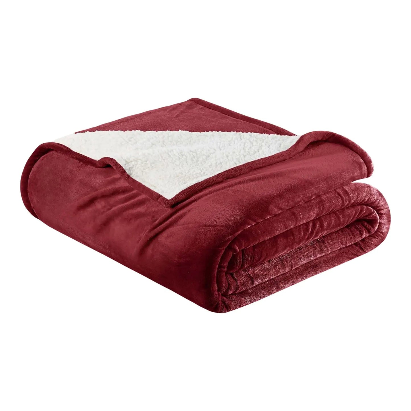 Velvet Plush Sherpa Bed Blanket - Sherpa Fleece Collection from PriceLows™