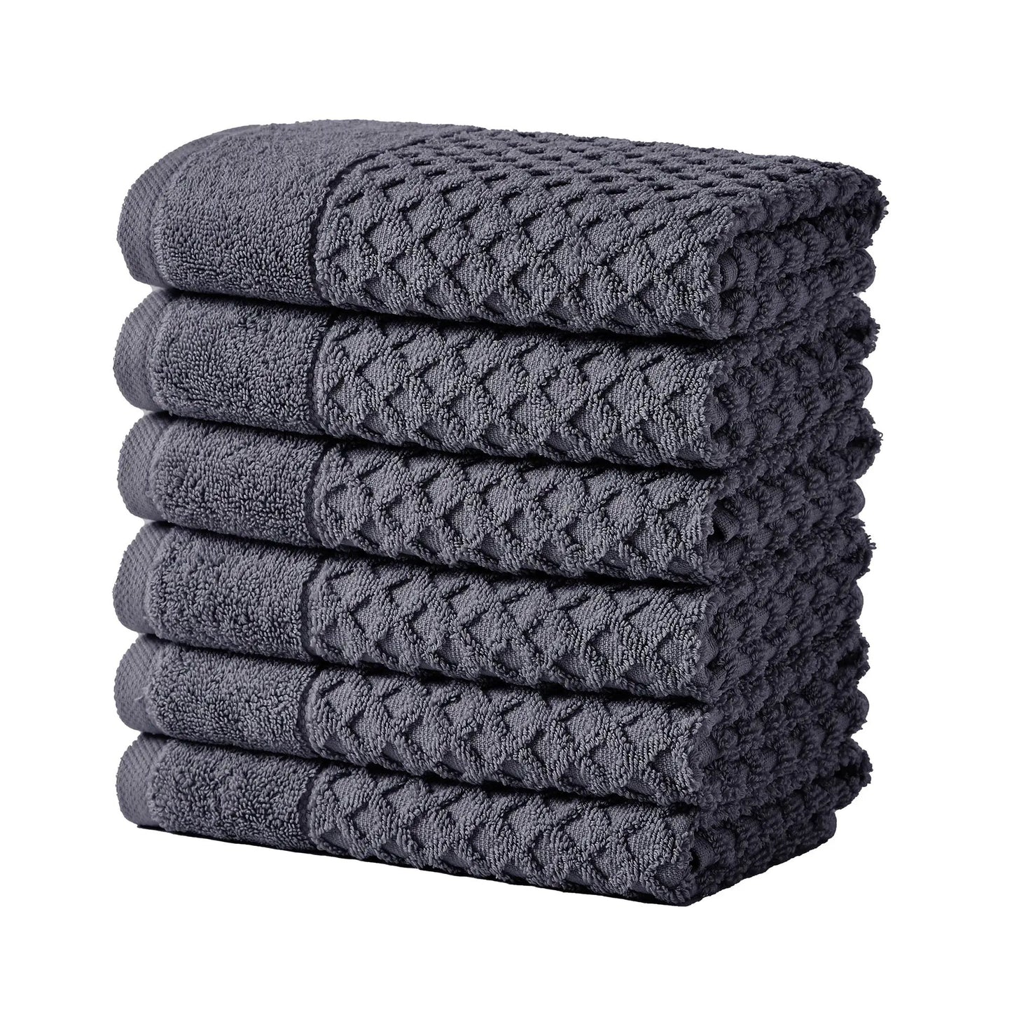 Cotton Diamond Waffle Weave Bath Towel Set - Grayson Collection from PriceLows™