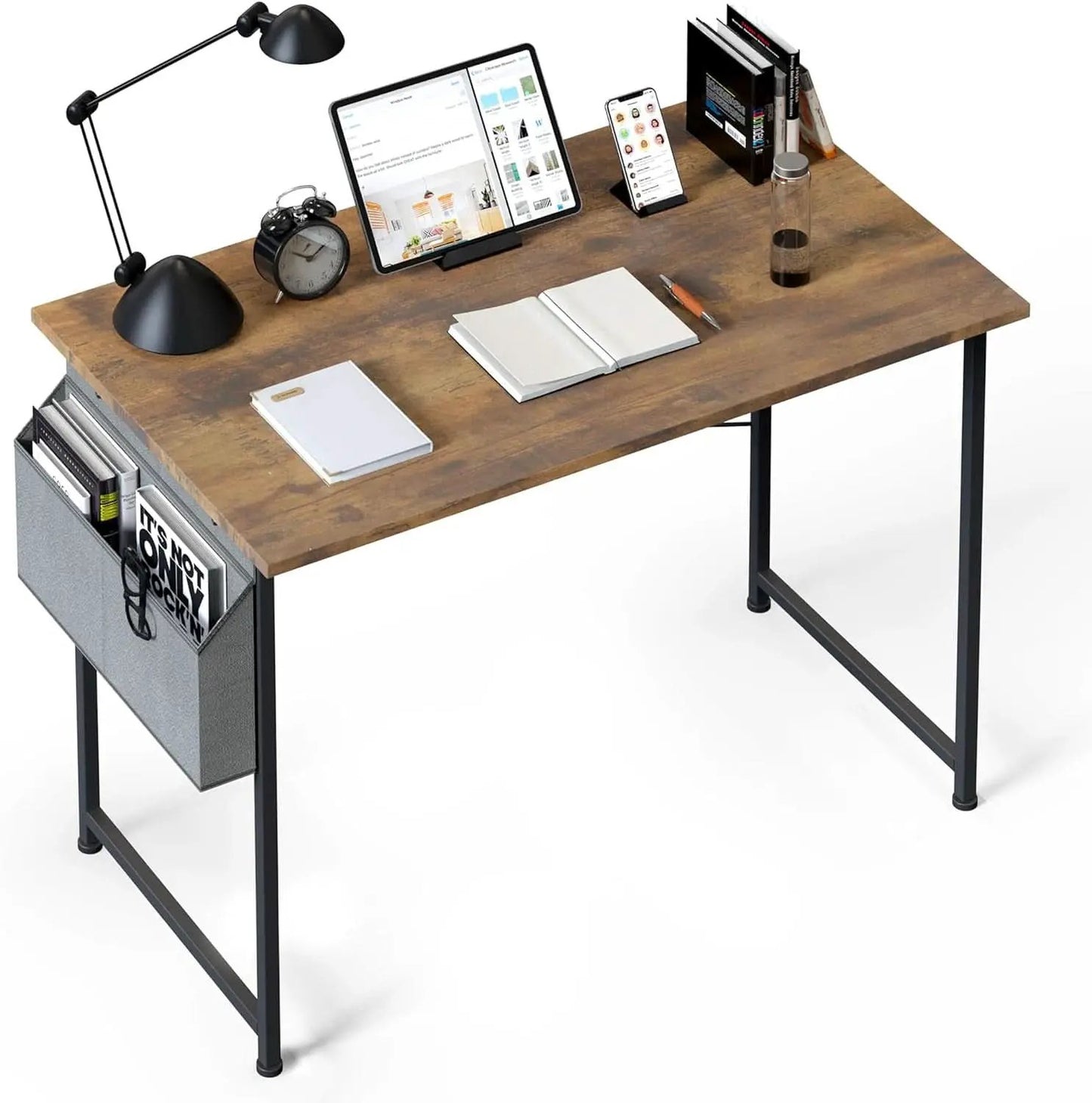 40 Inch Small Space Writing Desk With Headphone Hooks from PriceLows™