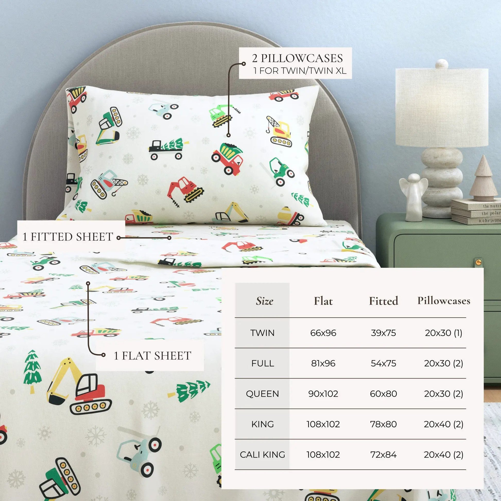 Turkish Cotton Christmas Flannel Sheet - Whittaker Collection from PriceLows™