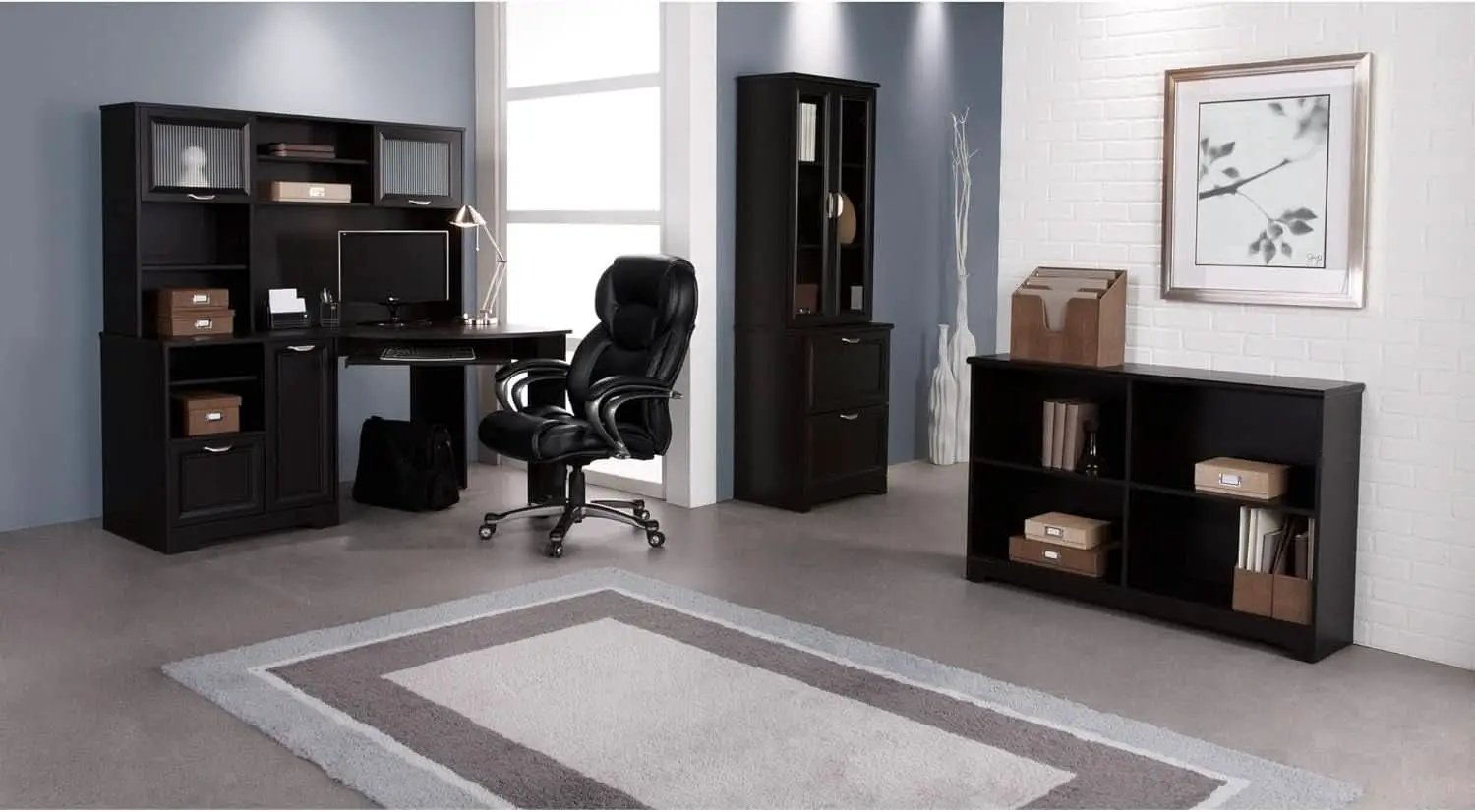 Spacious Corner Computer Desk with Storage and Organization from PriceLows™