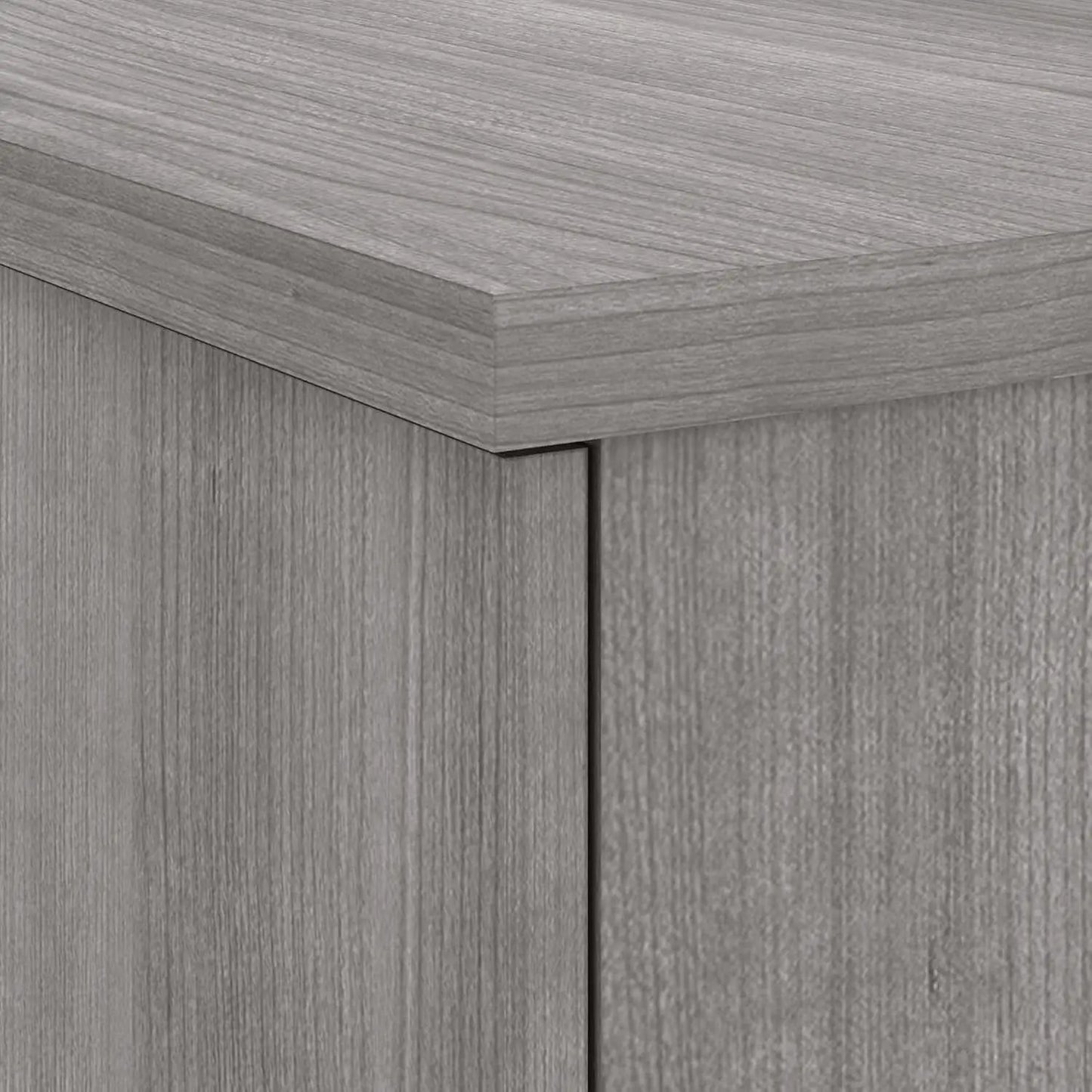 Spacious Home Office Desk with Drawers in Gray from PriceLows™