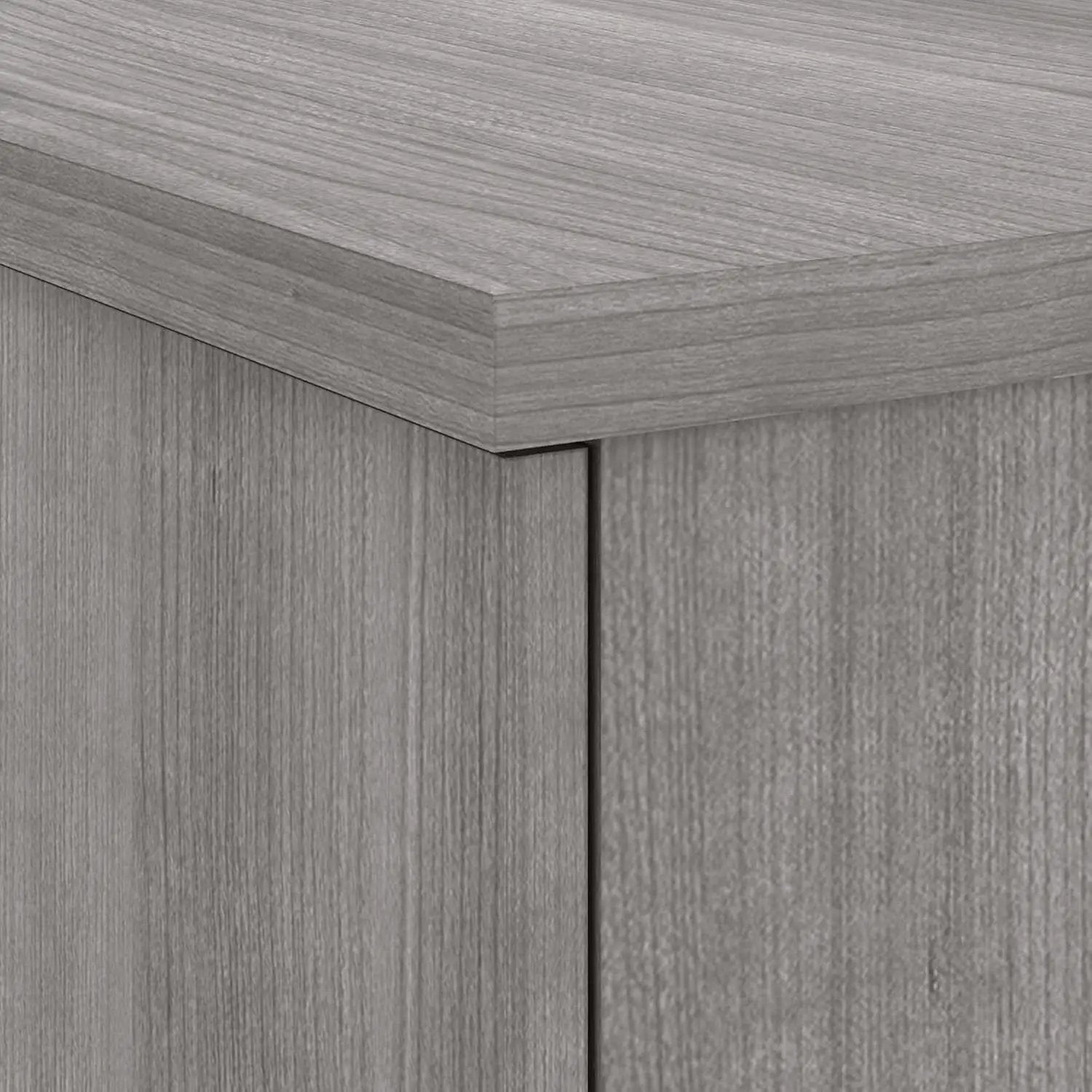 Spacious Home Office Desk with Drawers in Gray from PriceLows™