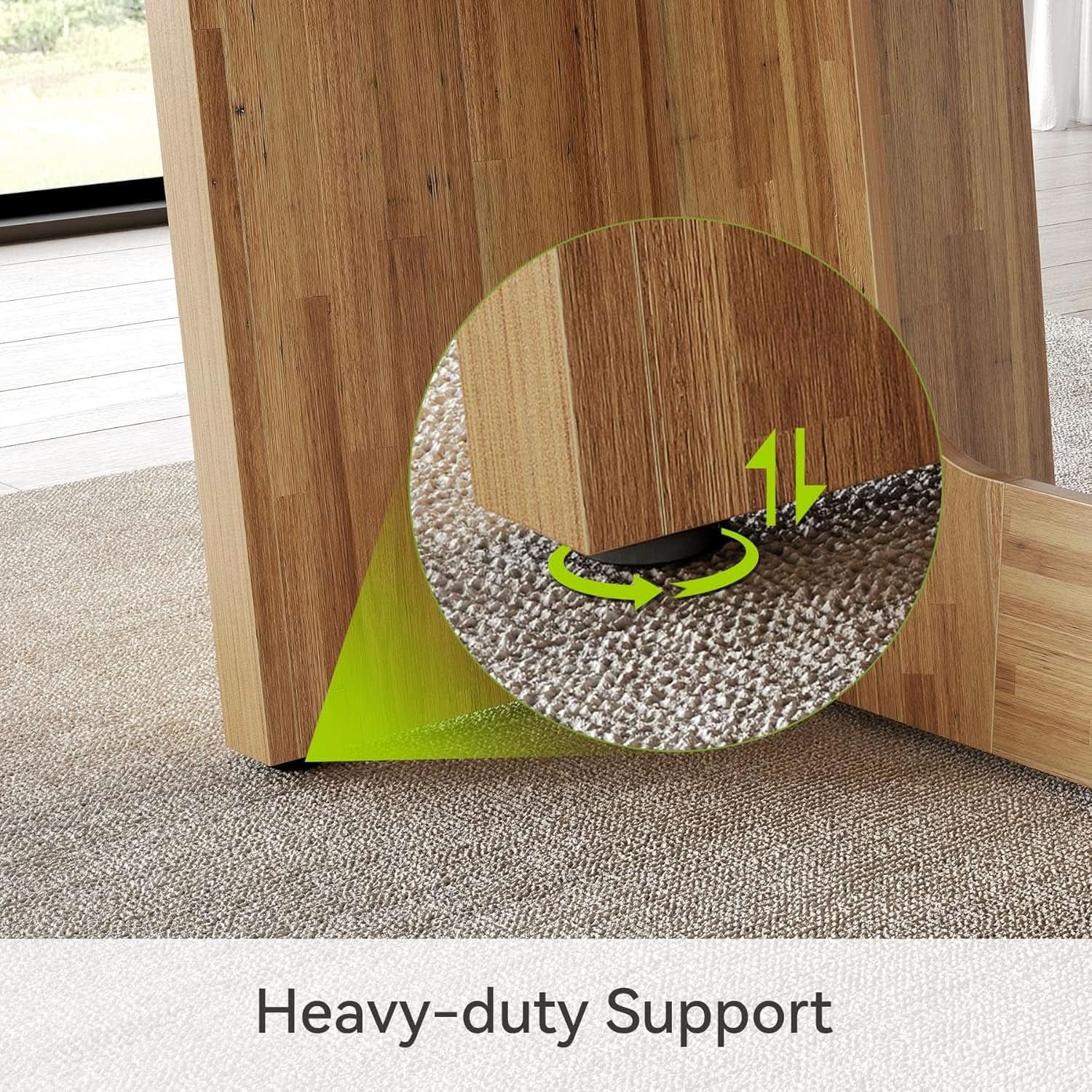 Spacious Wooden Executive Desk for Home Office Use from PriceLows™