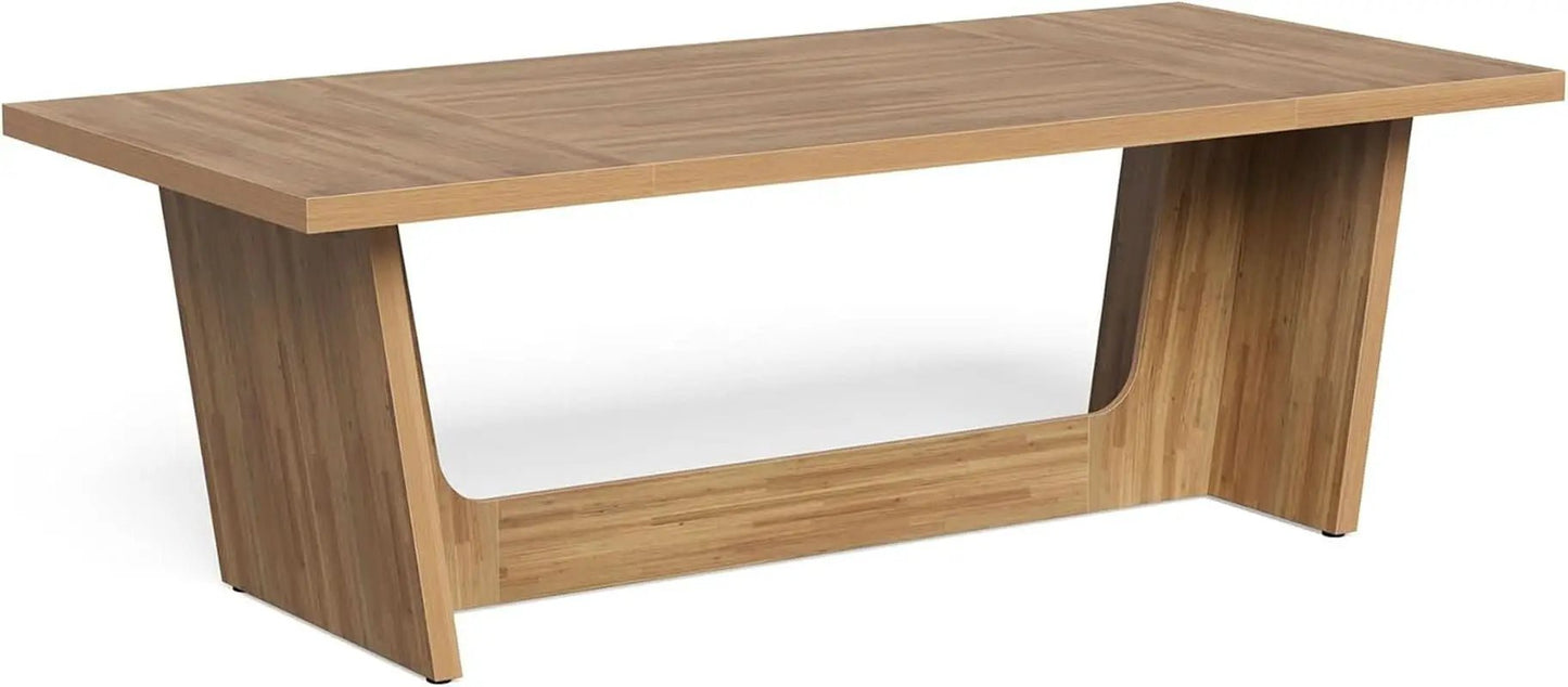 Spacious Wooden Executive Desk for Home Office Use from PriceLows™