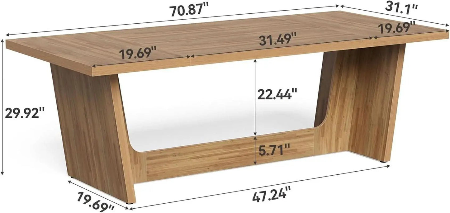 Spacious Wooden Executive Desk for Home Office Use from PriceLows™