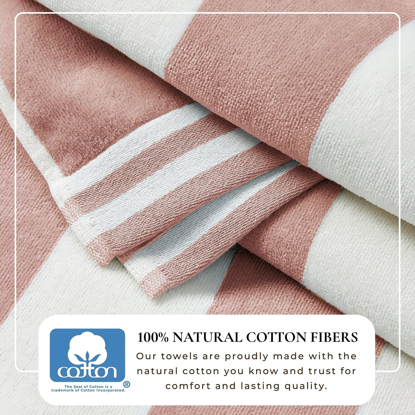 Striped Cabana Beach Towel - Edgartown Collection from PriceLows™
