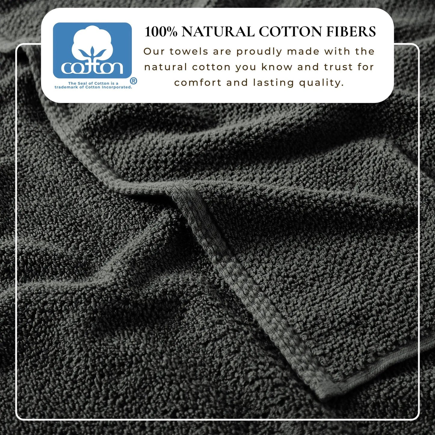 Cotton Textured Bath Towel Set - Acacia Collection from PriceLows™