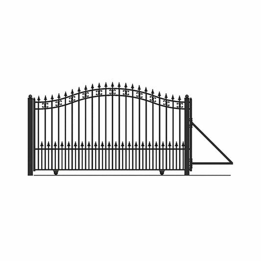 Heavy-Duty St. Louis-Style Steel Sliding Driveway Gate | Steel | Home Use | Home