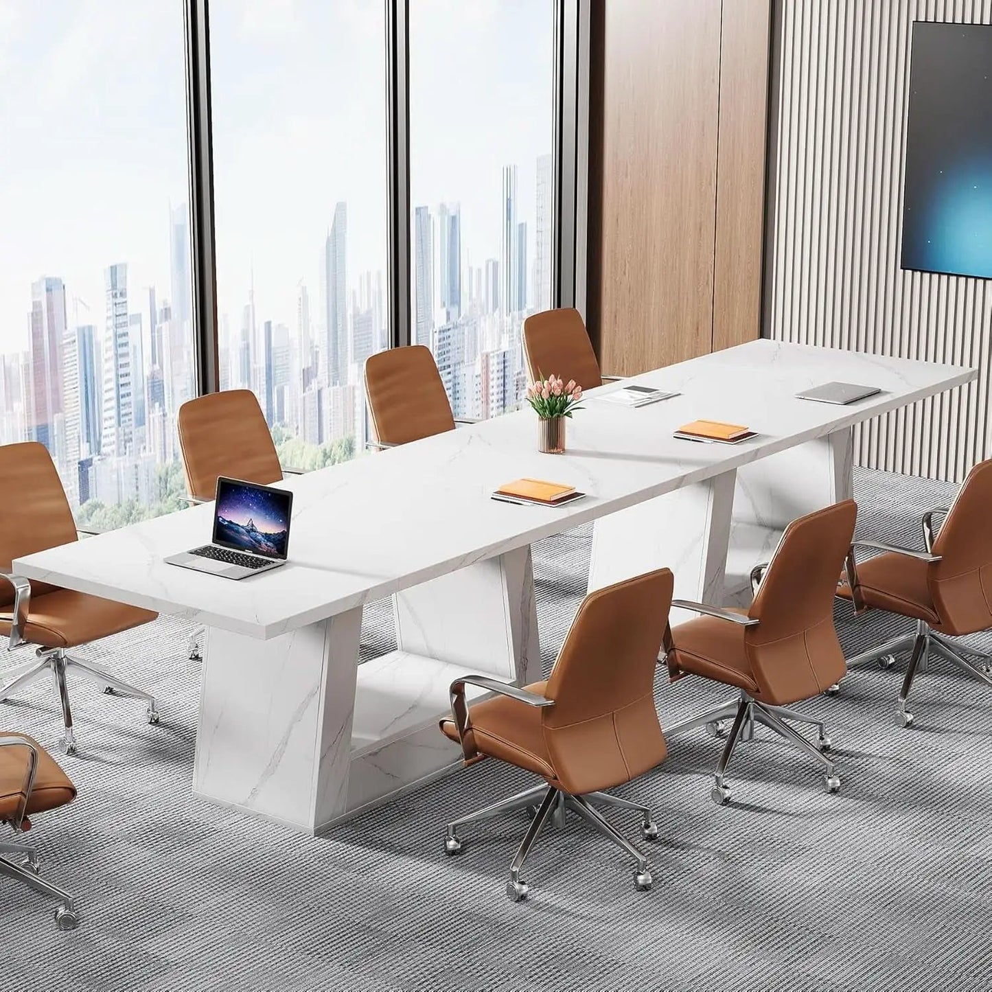 Stylish 63 Inch Large Computer Desk for Home Office from PriceLows™