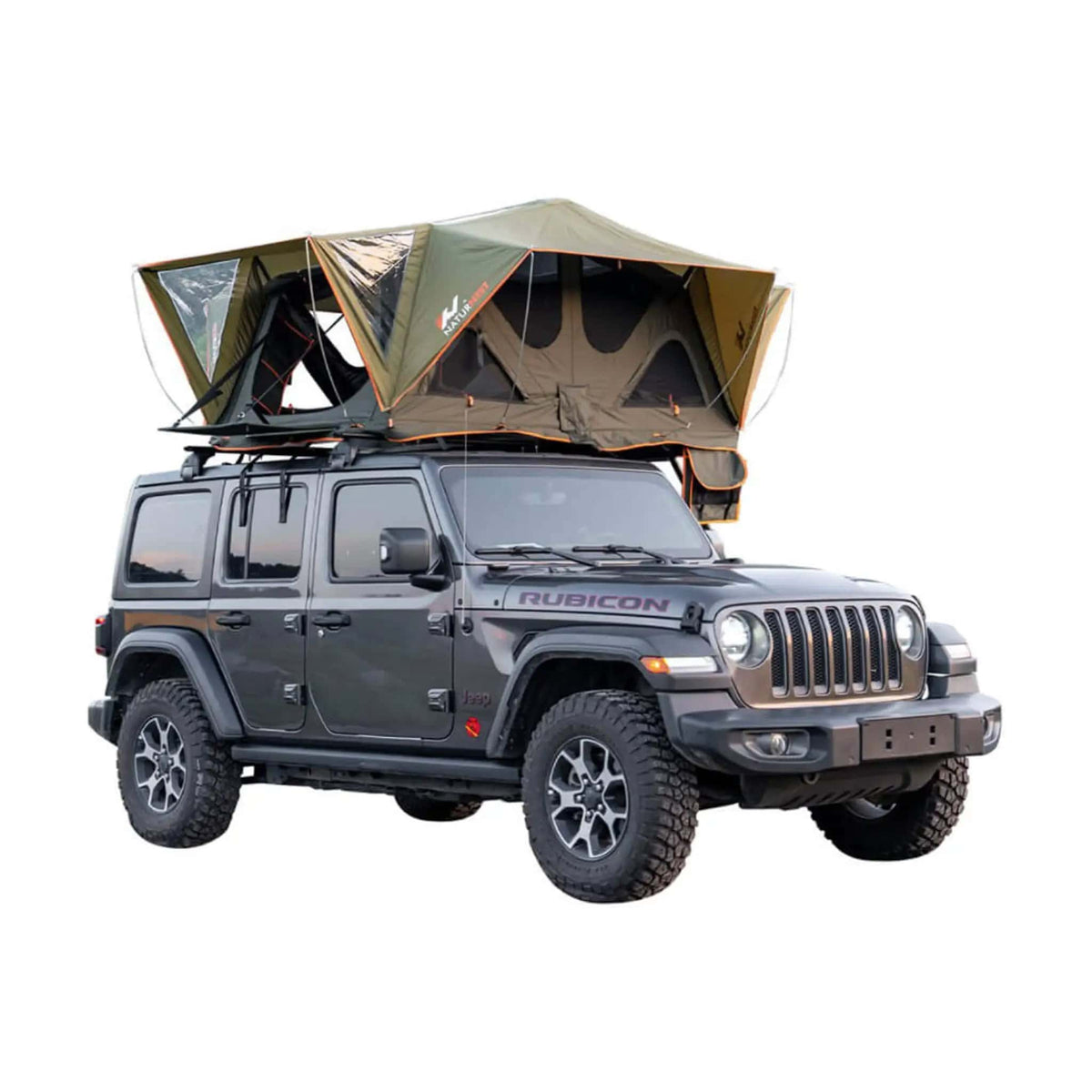 Naturnest Andromeda Green Soft Shell Rooftop Tent With Large Panoramic Skylight | Home Use | Everyday Use | Home