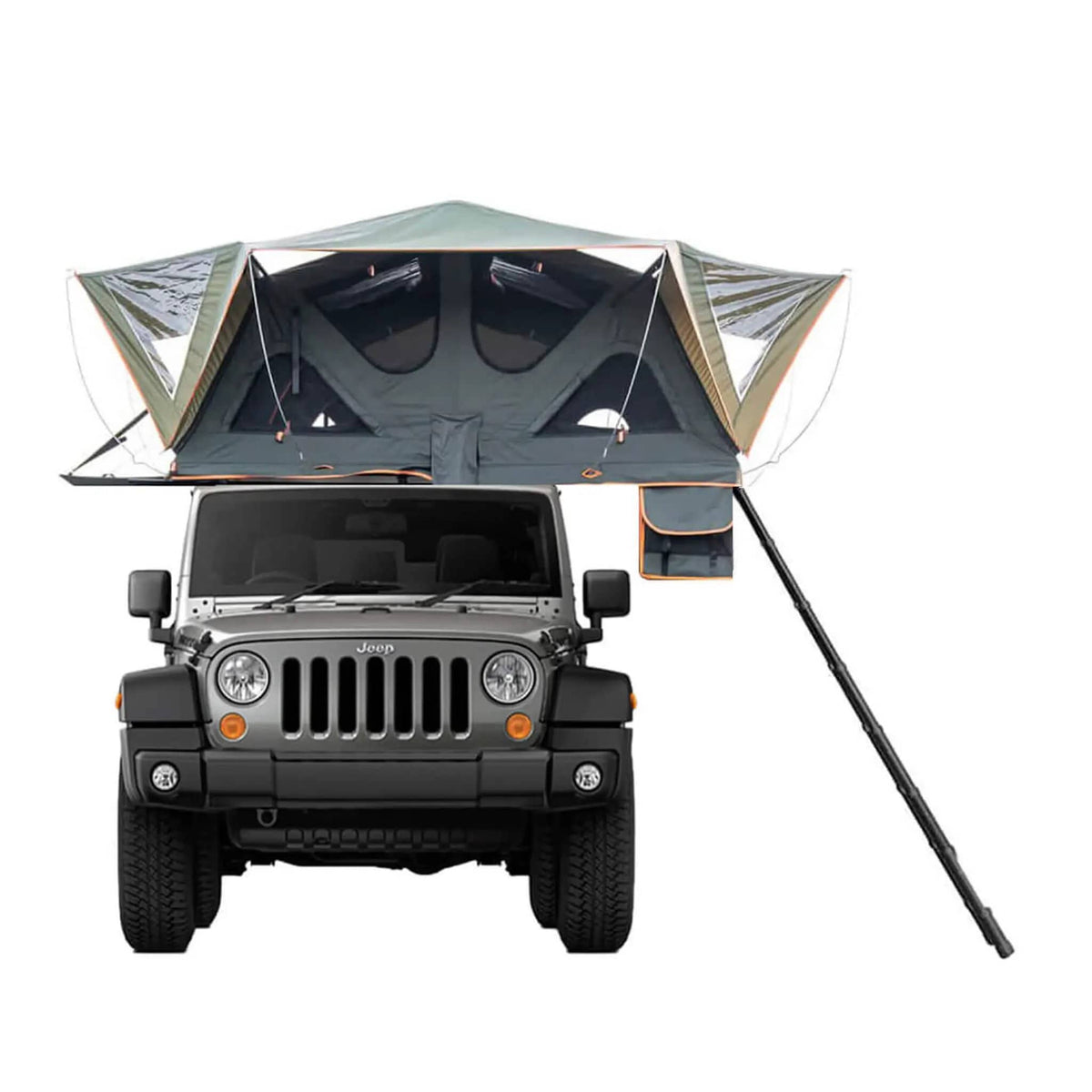 Naturnest Andromeda Green Soft Shell Rooftop Tent With Large Panoramic Skylight | Home Use | Everyday Use | Home