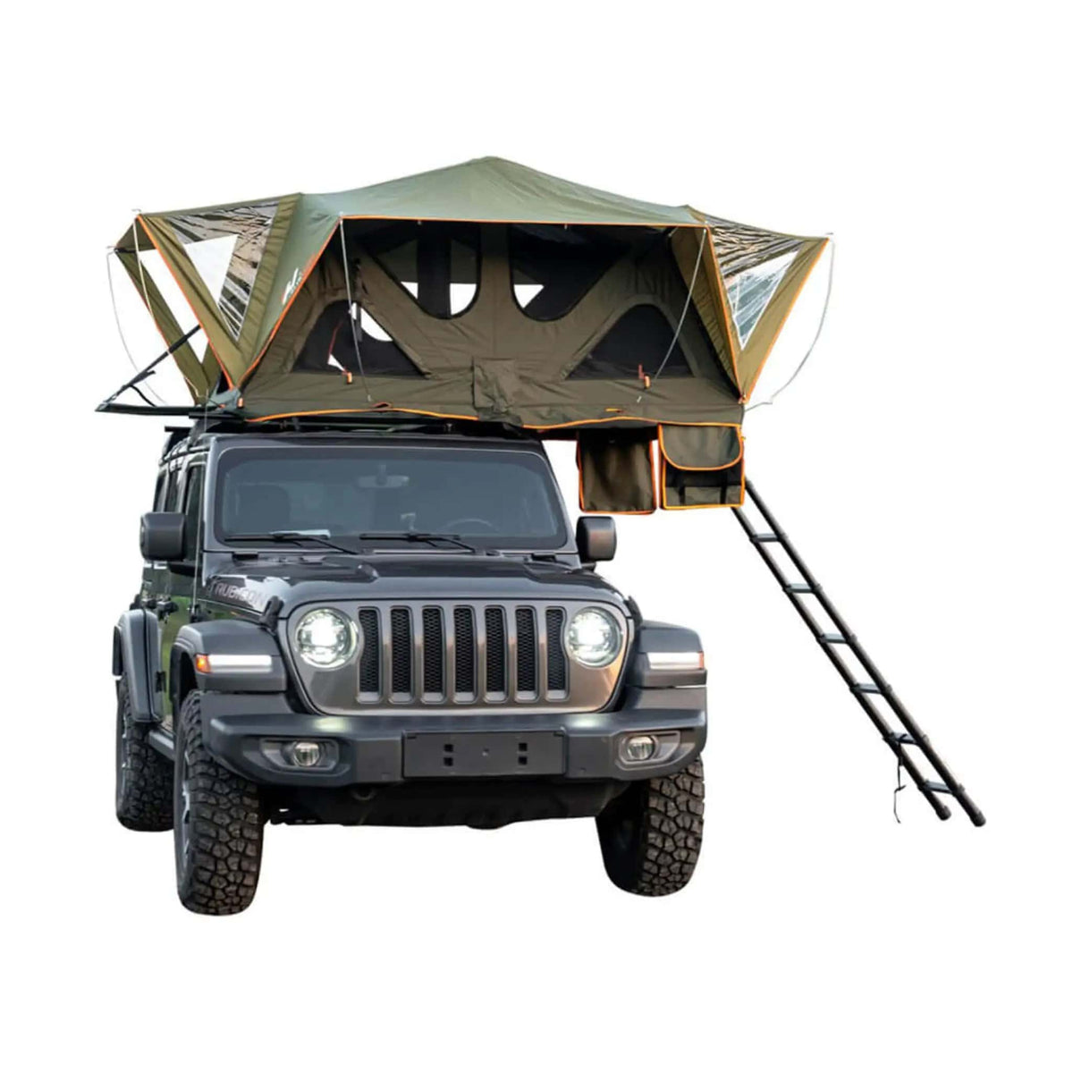 Naturnest Andromeda Green Soft Shell Rooftop Tent With Large Panoramic Skylight | Home Use | Everyday Use | Home