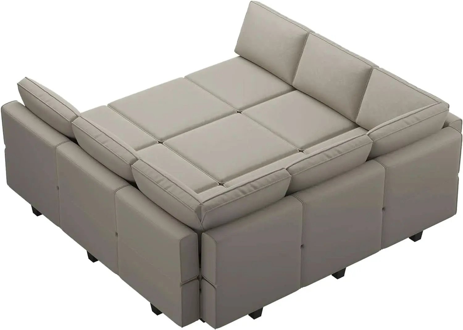 Stylish Modular Sectional Sofa with Reversible Chaise from PriceLows™