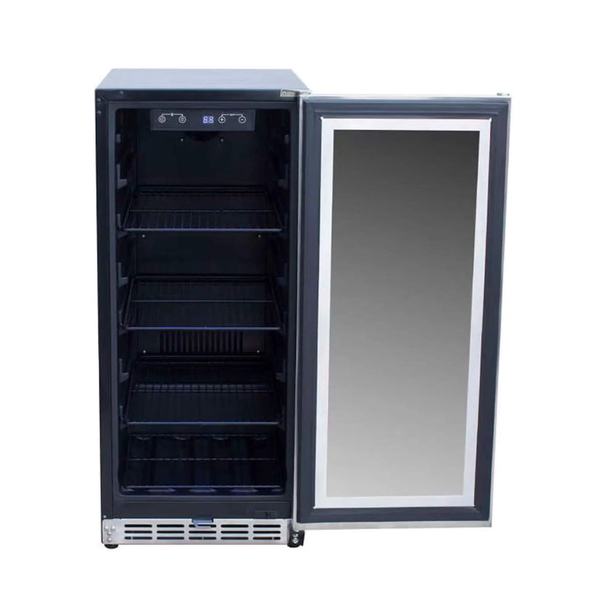 Summerset 15-Inch Outdoor Rated Fridge | 15 Inch | Stainless Steel | Wine Fridge