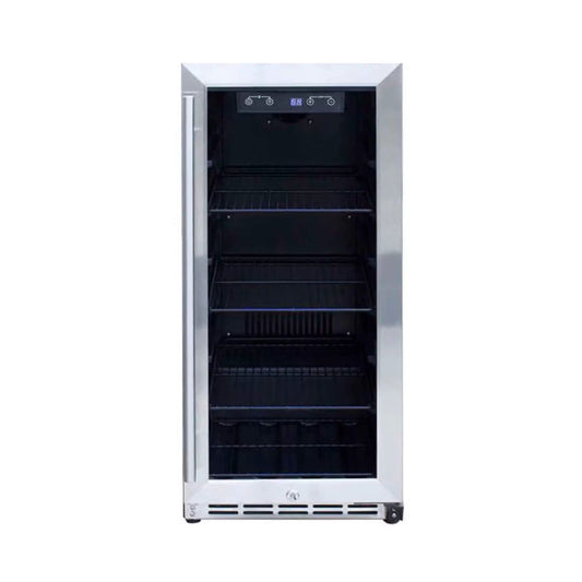 Summerset 15-Inch Outdoor Rated Fridge | 15 Inch | Stainless Steel | Wine Fridge