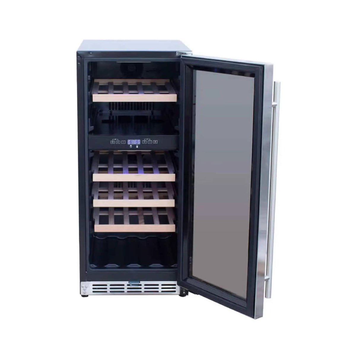 Summerset 15-Inch Outdoor Rated Wine Cooler | 15 Inch | Glass | Wine Fridge