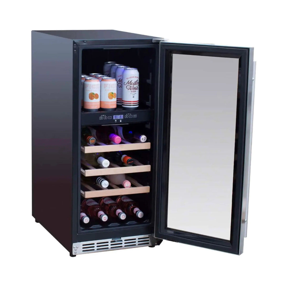 Summerset 15-Inch Outdoor Rated Wine Cooler | 15 Inch | Glass | Wine Fridge